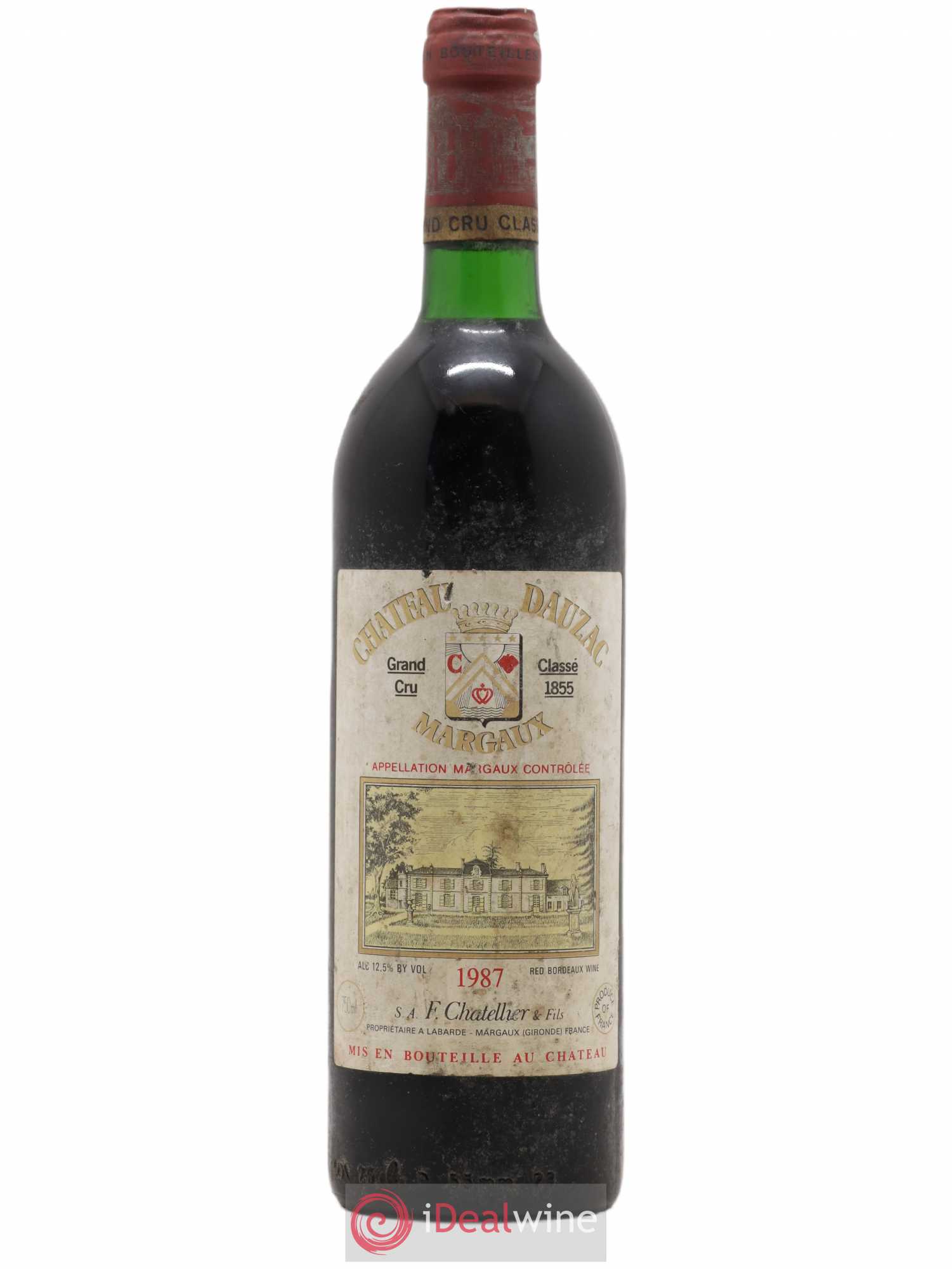 Château Dauzac 5ème Grand Cru Classé 1987 - Lot de 1 bouteille - 0