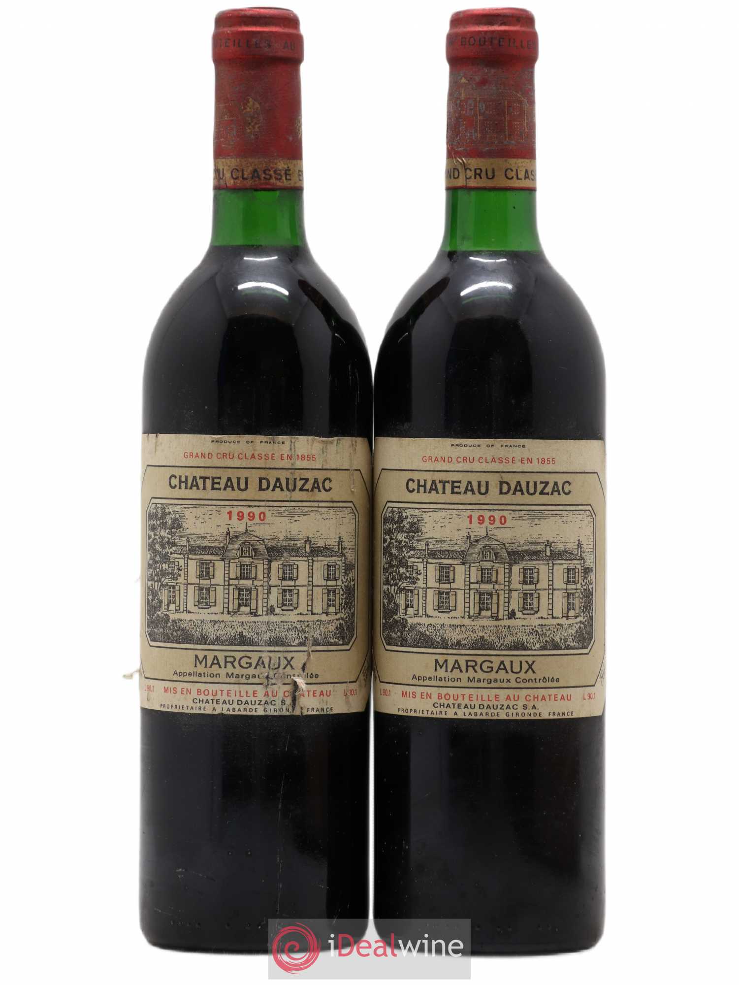 Château Dauzac 5ème Grand Cru Classé 1990 - Lot de 2 bouteilles - 0