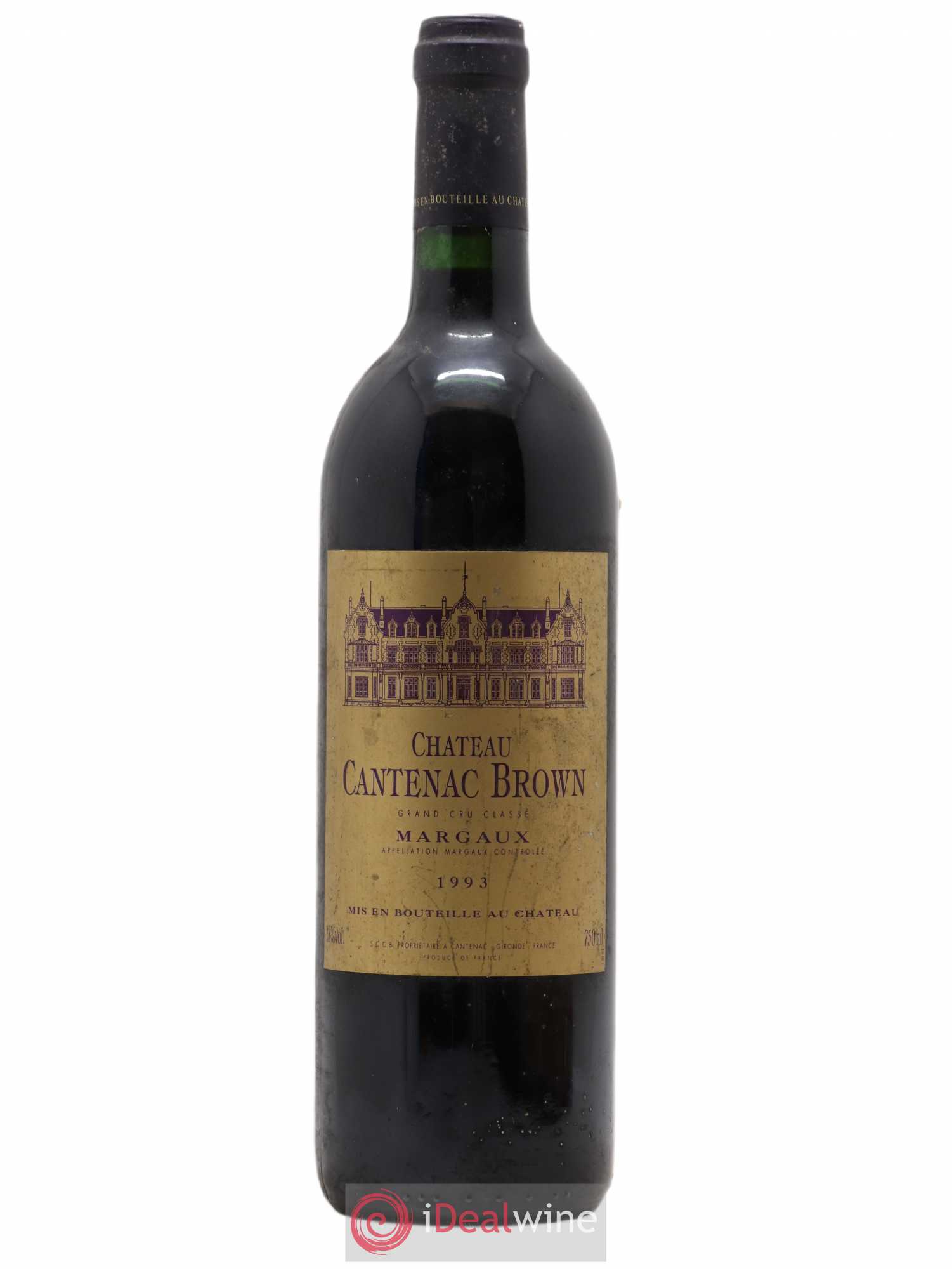 Château Cantenac Brown 3ème Grand Cru Classé 1993 - Lot de 1 bouteille - 0