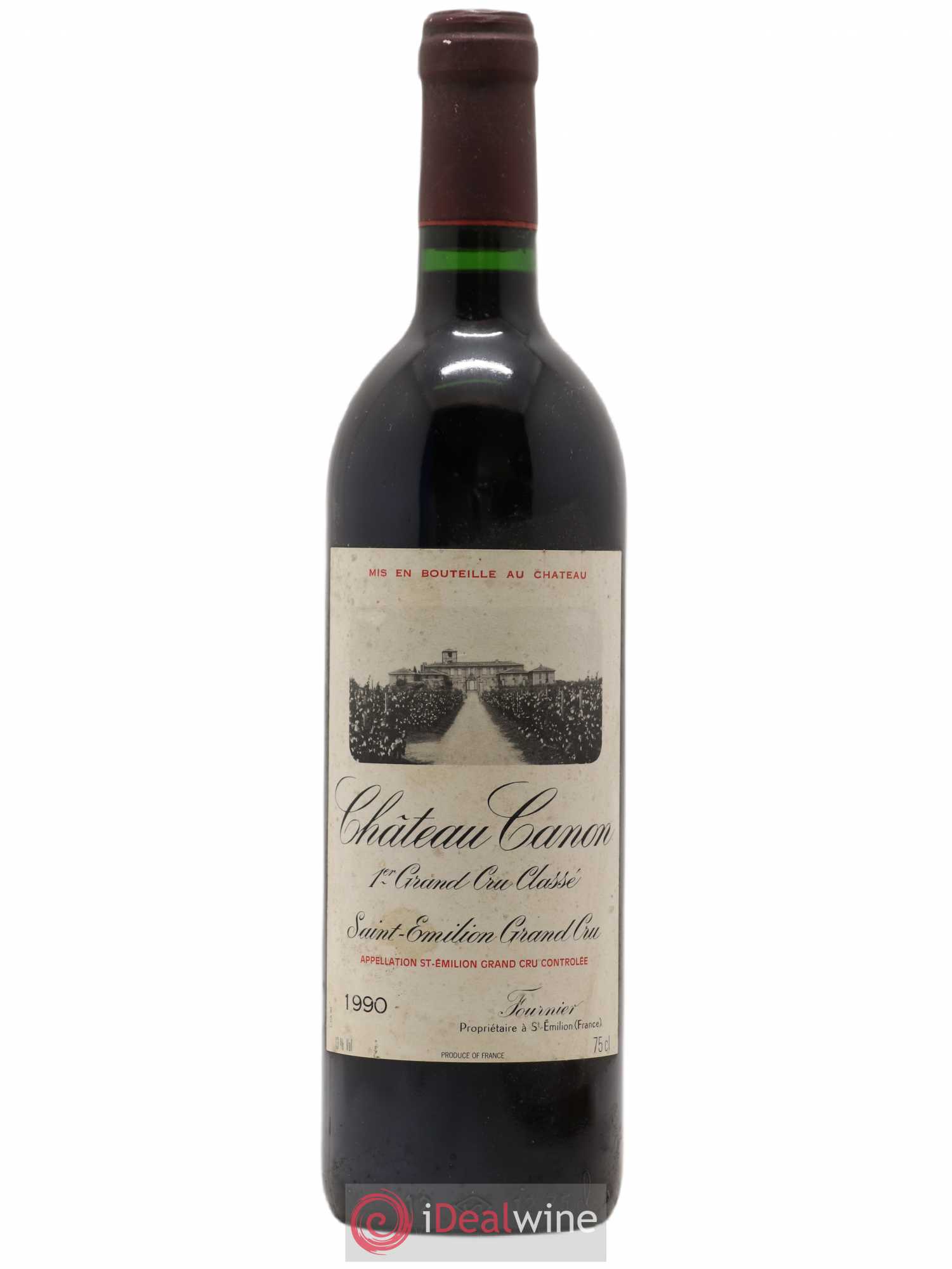 Château Canon 1er Grand Cru Classé B 1990 - Lot de 1 bouteille - 0