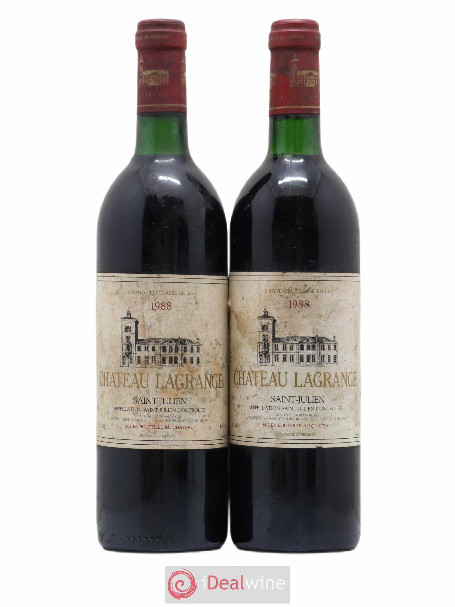 Château Lagrange 3ème Grand Cru Classé 1988 - Lot de 2 bouteilles - 0