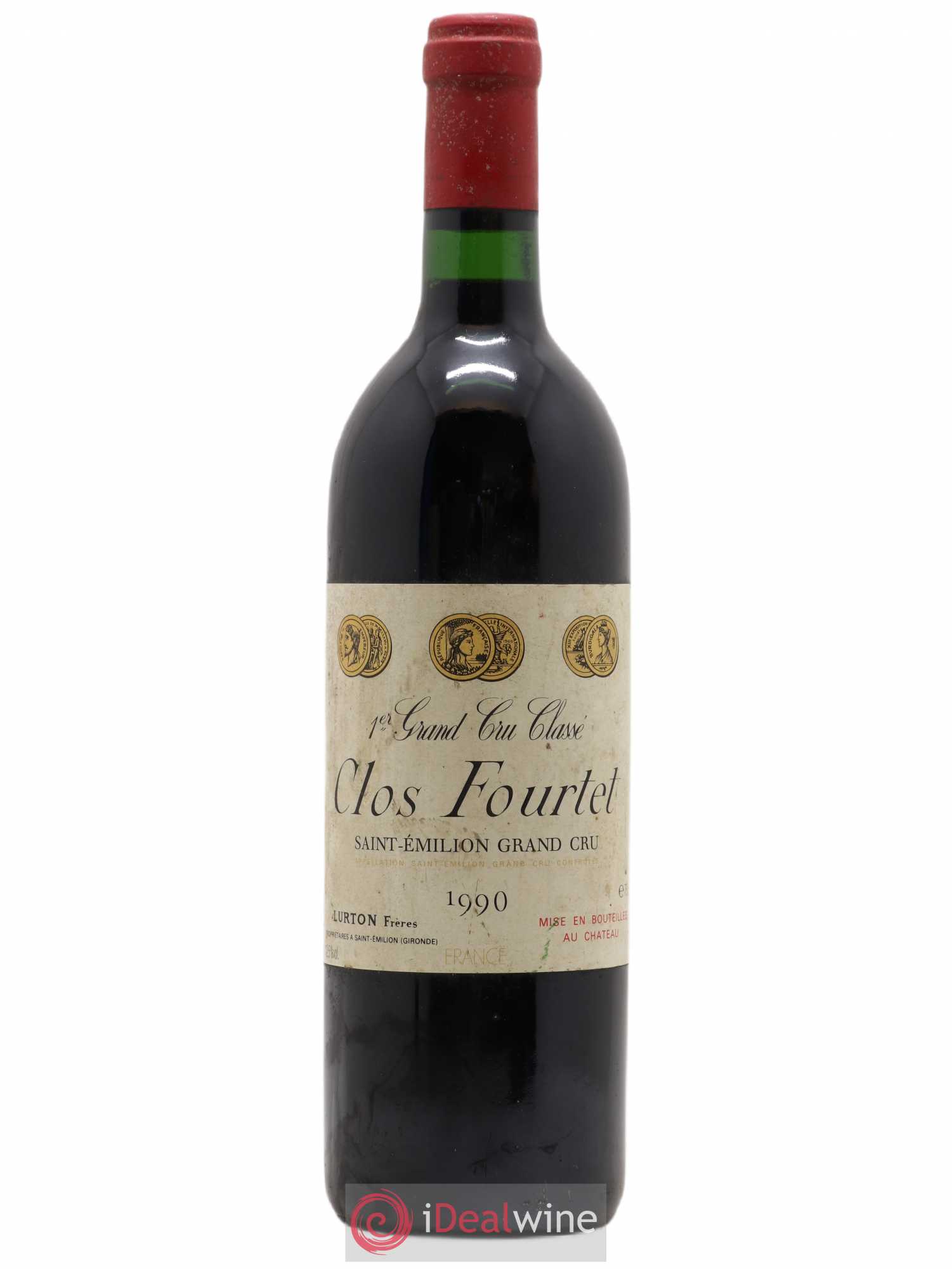 Clos Fourtet 1er Grand Cru Classé B 1990 - Lot de 1 bouteille - 0