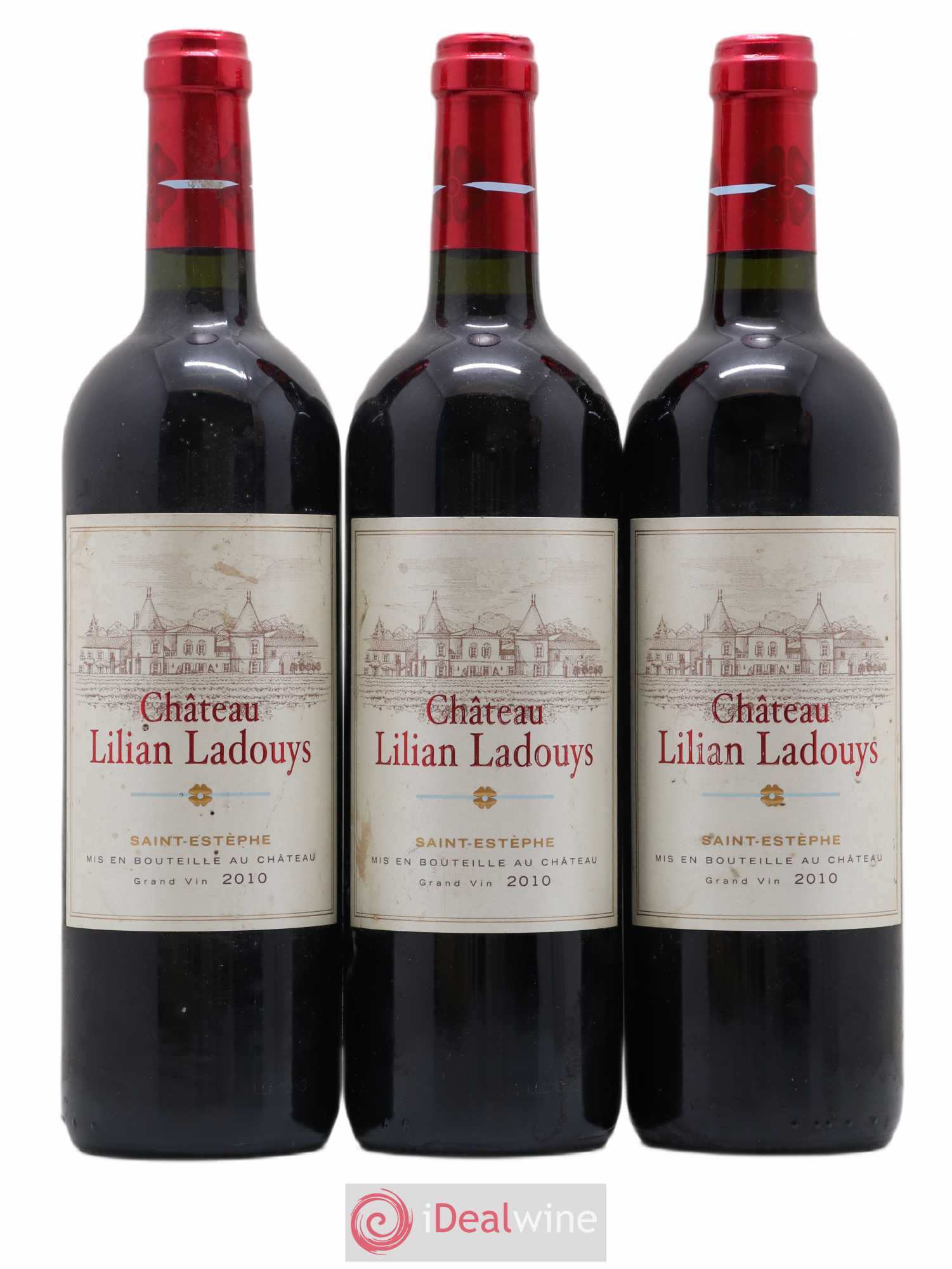 Château Lilian Ladouys Cru Bourgeois 2010 - Lot de 3 bouteilles - 0