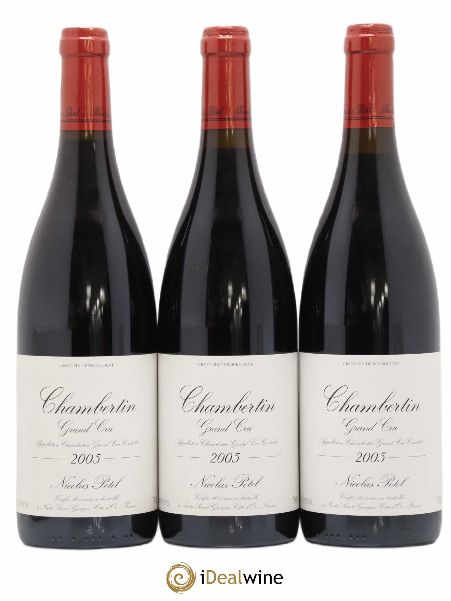Chambertin Grand Cru Domaine Nicolas Potel 2005 - Lot de 3 bouteilles - 0