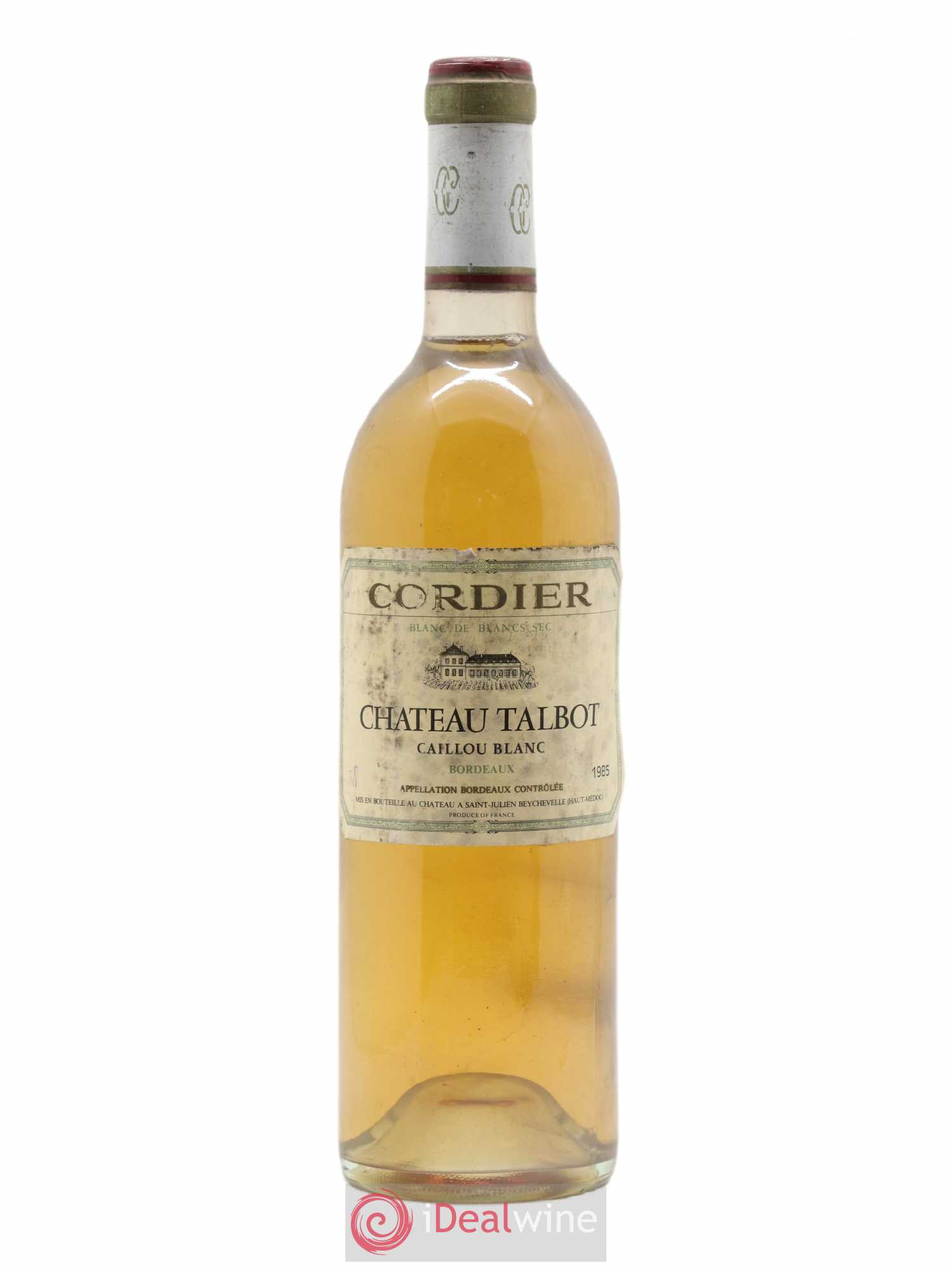 Château Talbot Caillou Blanc 1985 - Lot de 1 bouteille - 0
