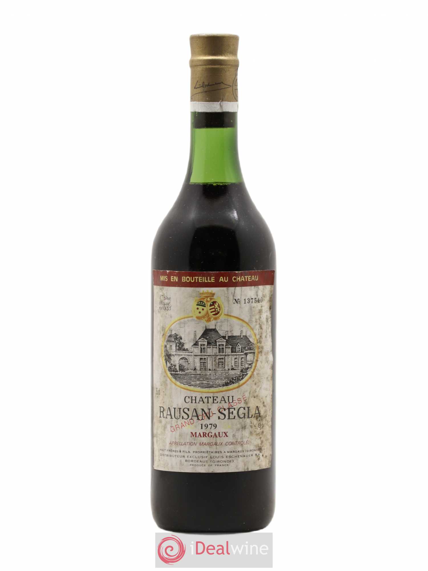 Château Rauzan Ségla Grand Cru Classé 1979 - Lot de 1 bouteille - 0