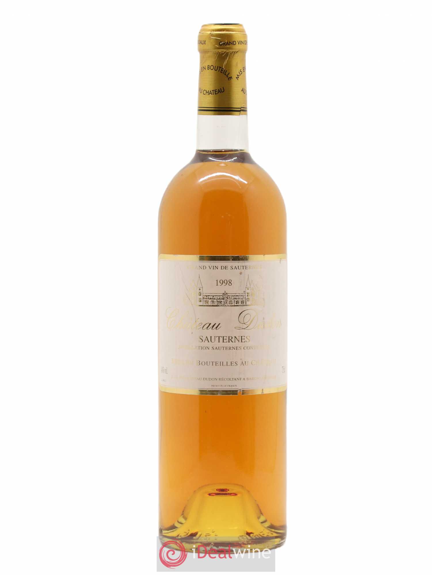 Sauternes Château Dudon 1998 - Posten von 1 Flasche - 0