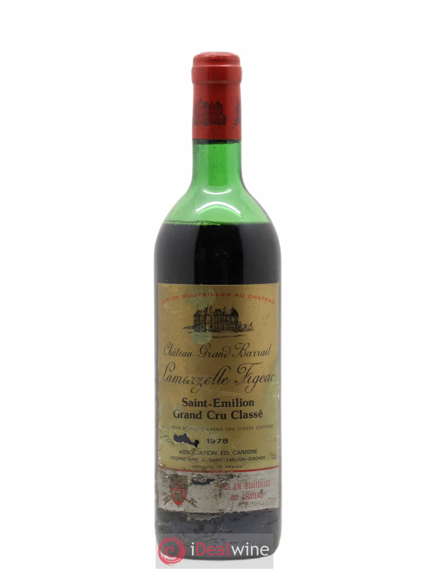 Château Grand Barrail Lamarzelle Figeac Grand Cru Classé 1978 - Lot de 1 bouteille - 0