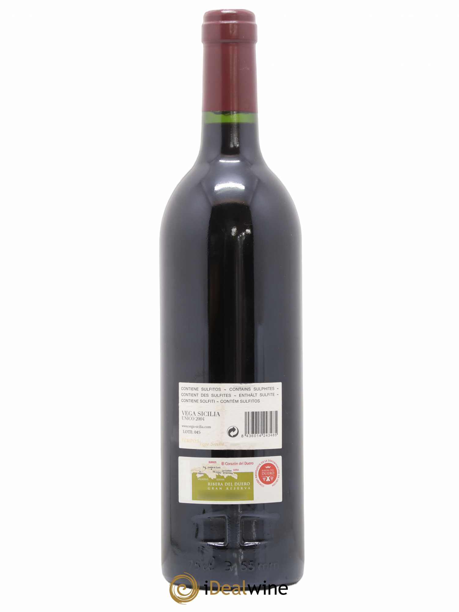 Ribera Del Duero DO Vega Sicilia Unico Famille Alvarez 2004 - Lot de 1 bouteille - 1