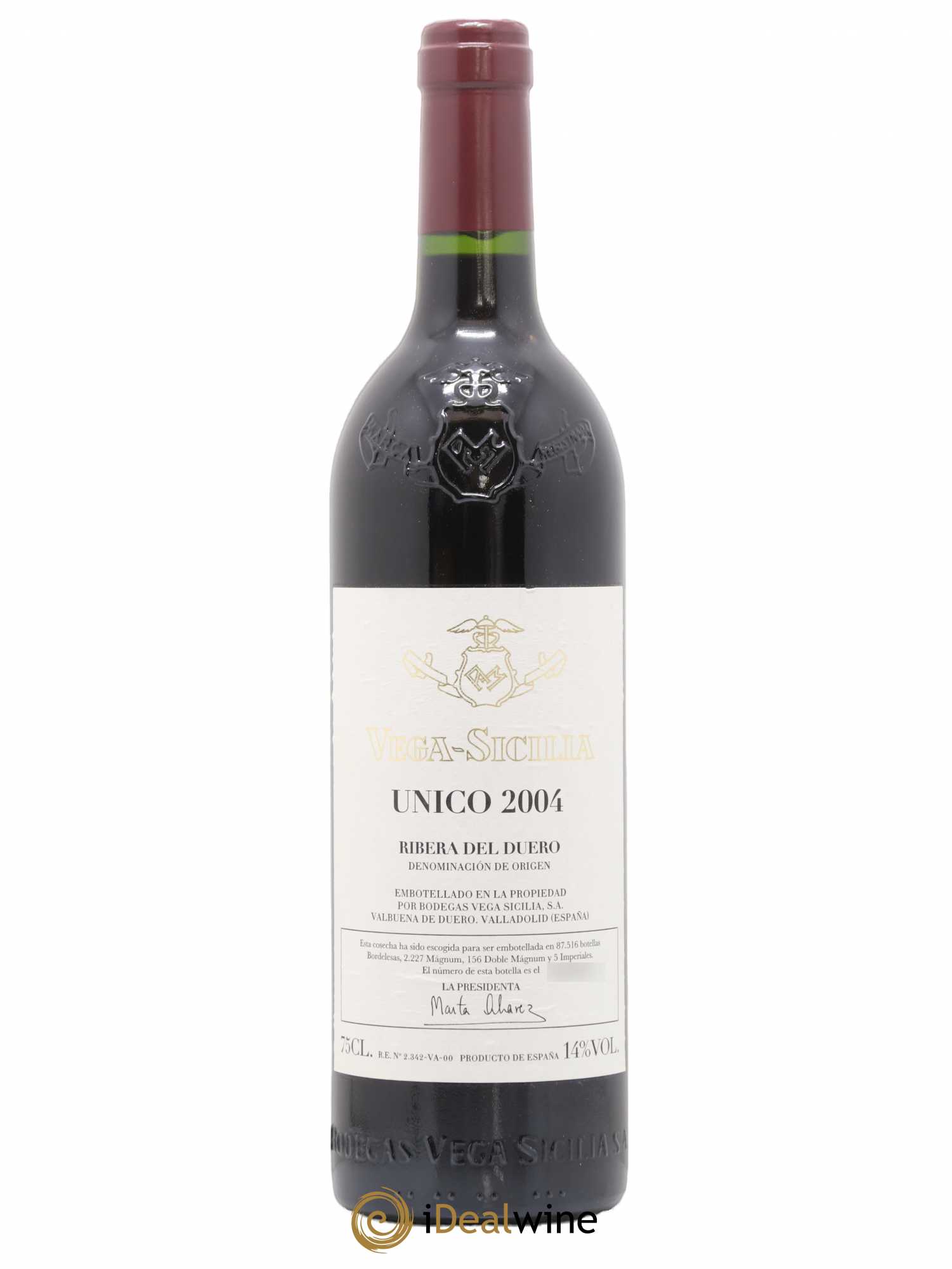 Ribera Del Duero DO Vega Sicilia Unico Famille Alvarez 2004 - Lot de 1 bouteille - 0