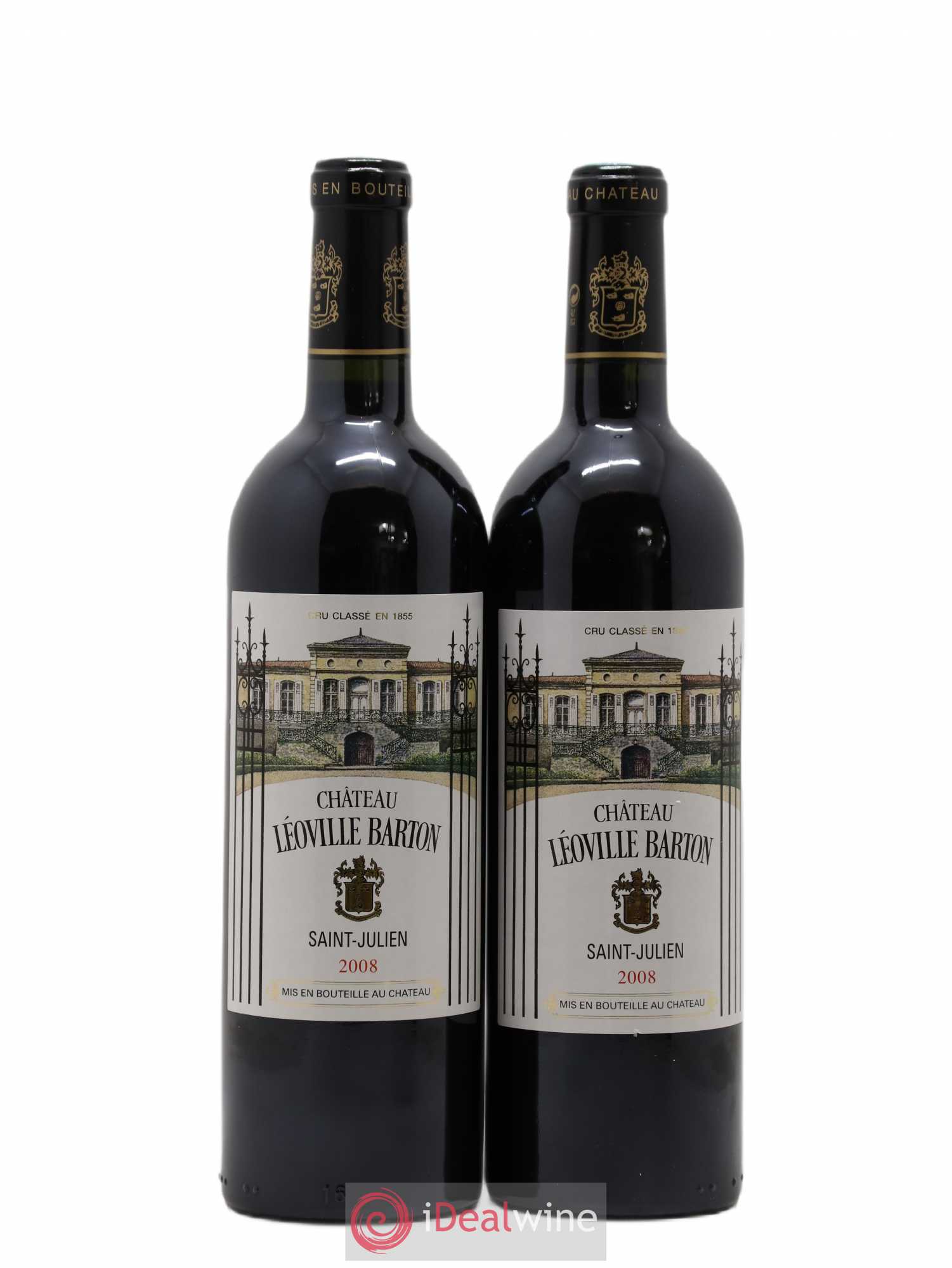 Château Léoville Barton 2ème Grand Cru Classé 2008 - Lot de 2 bouteilles - 0