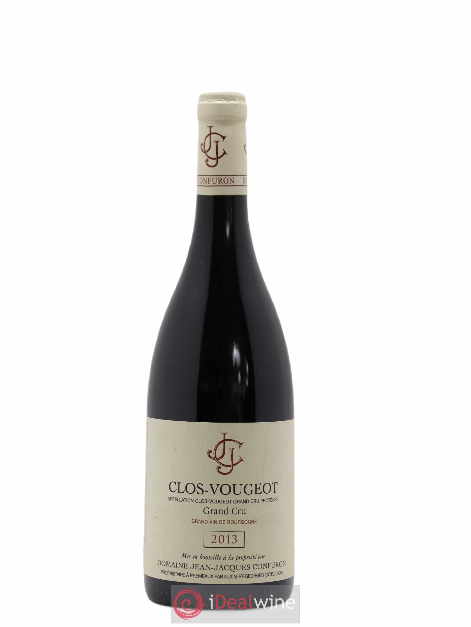 Clos de Vougeot Grand Cru Jean-Jacques Confuron 2013 - Lot de 1 bouteille - 0