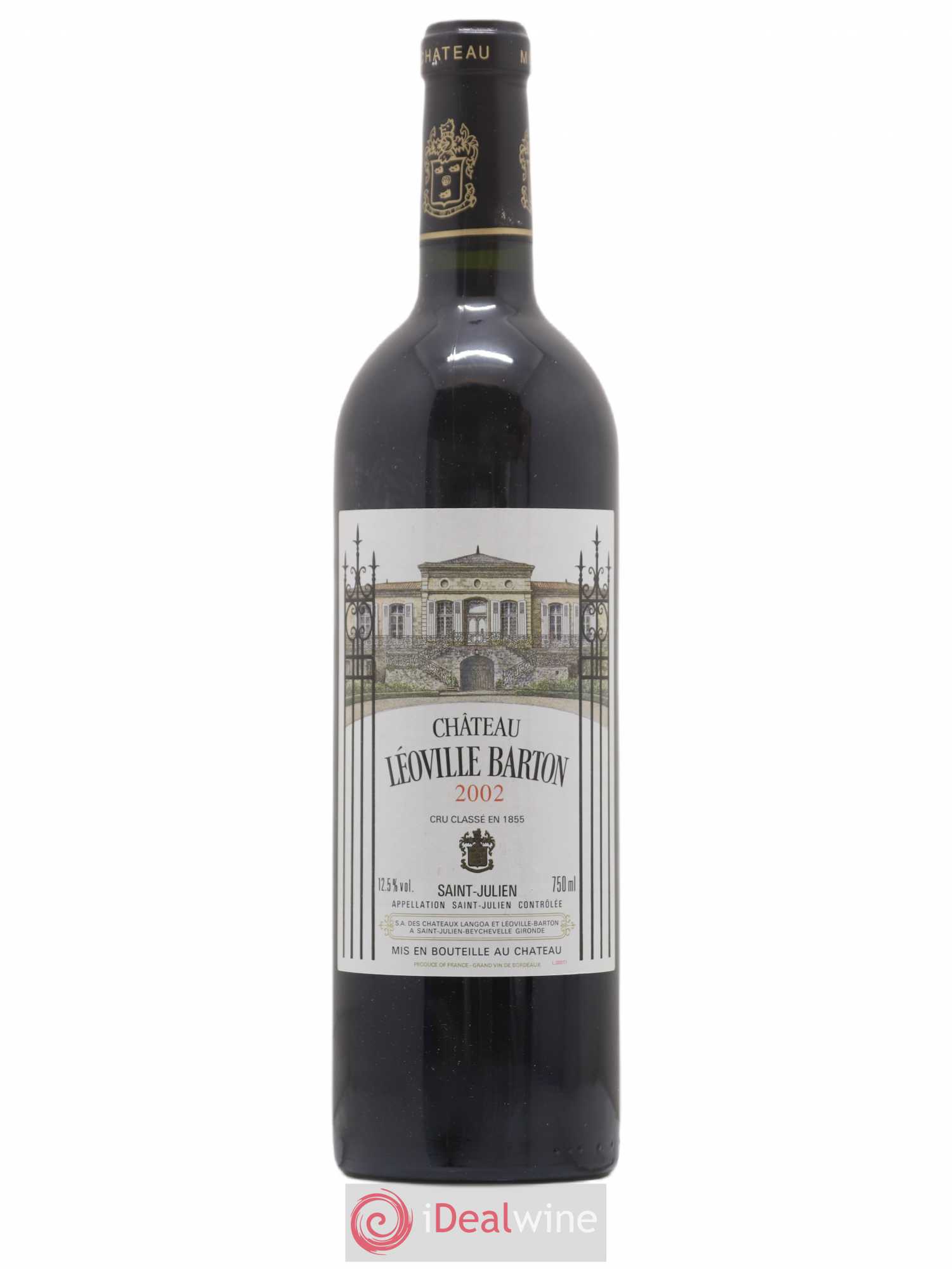 Château Léoville Barton 2ème Grand Cru Classé 2002 - Lot de 1 bouteille - 0