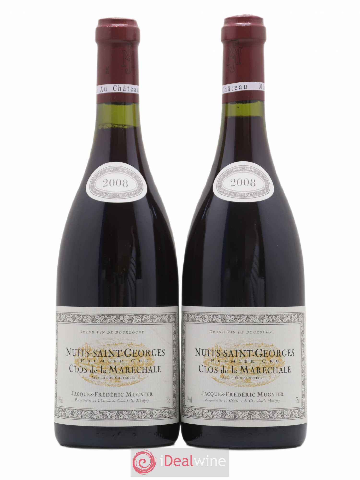Nuits-Saint-Georges 1er Cru Clos de La Maréchale Jacques-Frédéric Mugnier 2008 - Lot de 2 bouteilles - 0