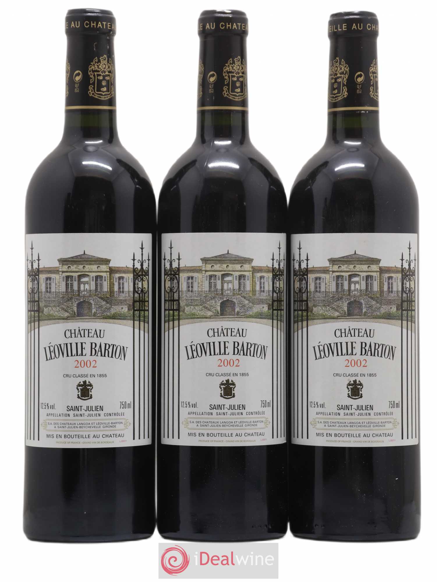 Château Léoville Barton 2ème Grand Cru Classé 2002 - Lot de 6 bouteilles - 1