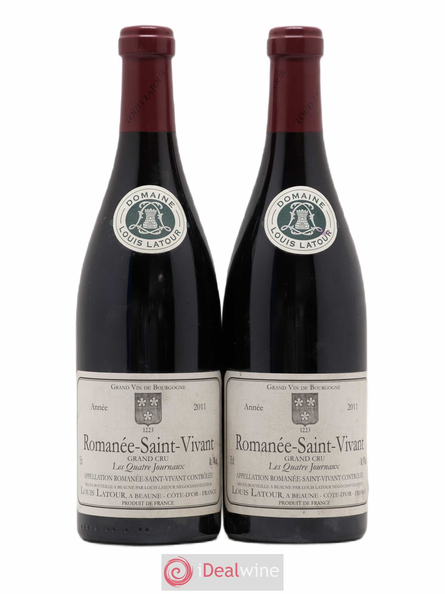 Romanée-Saint-Vivant Grand Cru Les Quatre Journaux Louis Latour 2011 - Lot de 2 bouteilles - 0