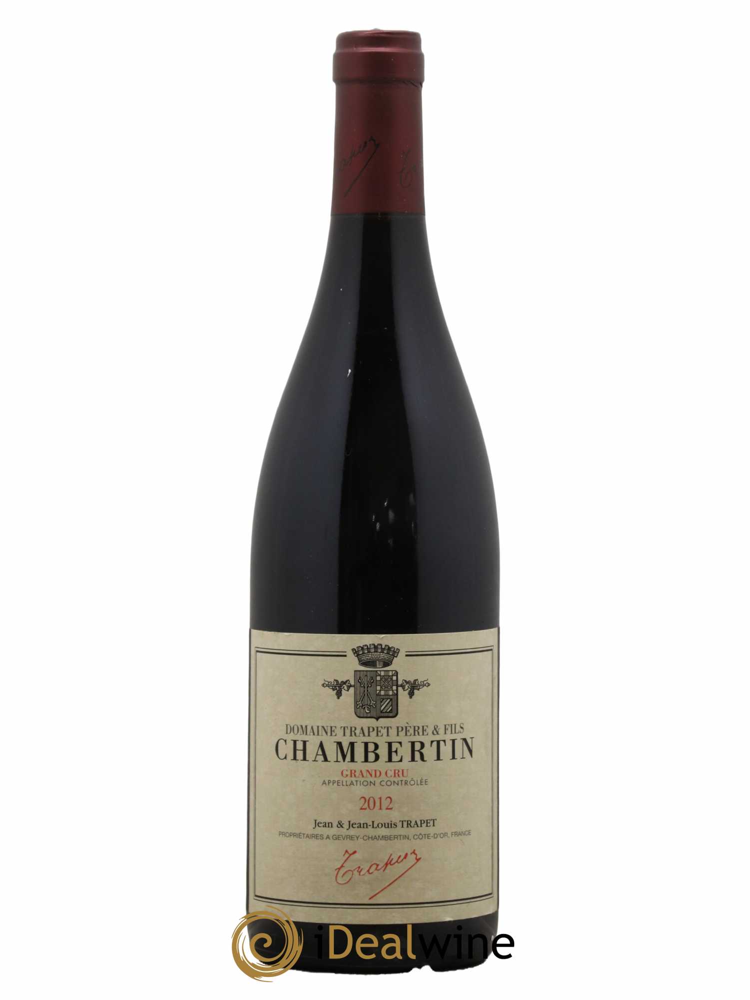 Chambertin Grand Cru Domaine Trapet 2012 - Lot de 1 bouteille - 0