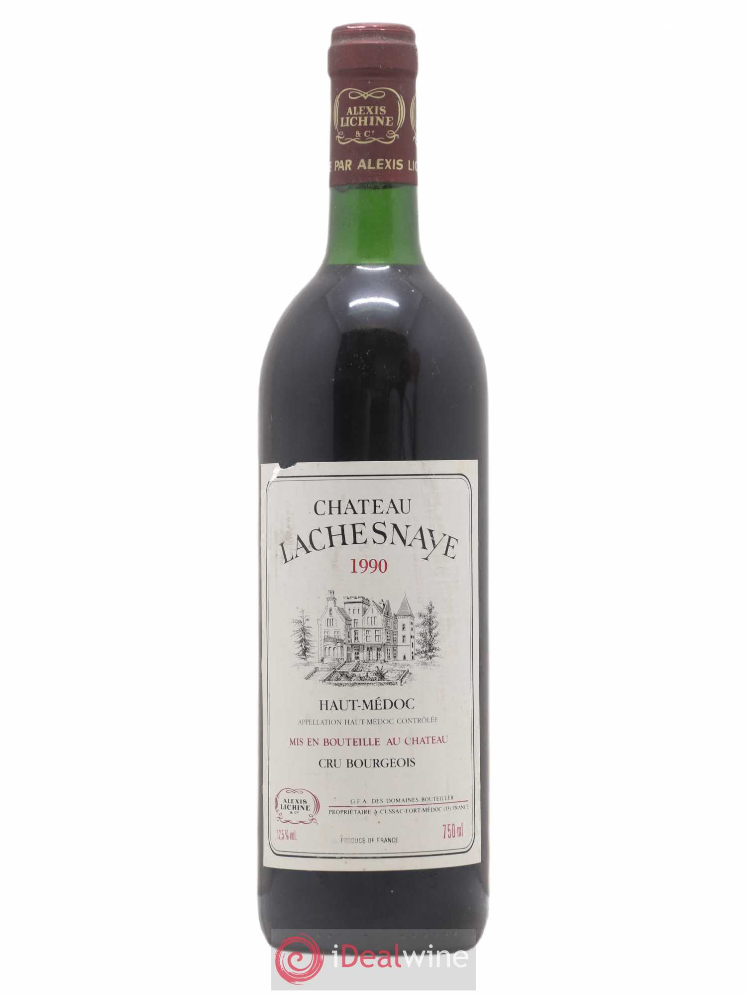 Château Lachesnaye Cru Bourgeois 1990 - Lot de 1 bouteille - 0