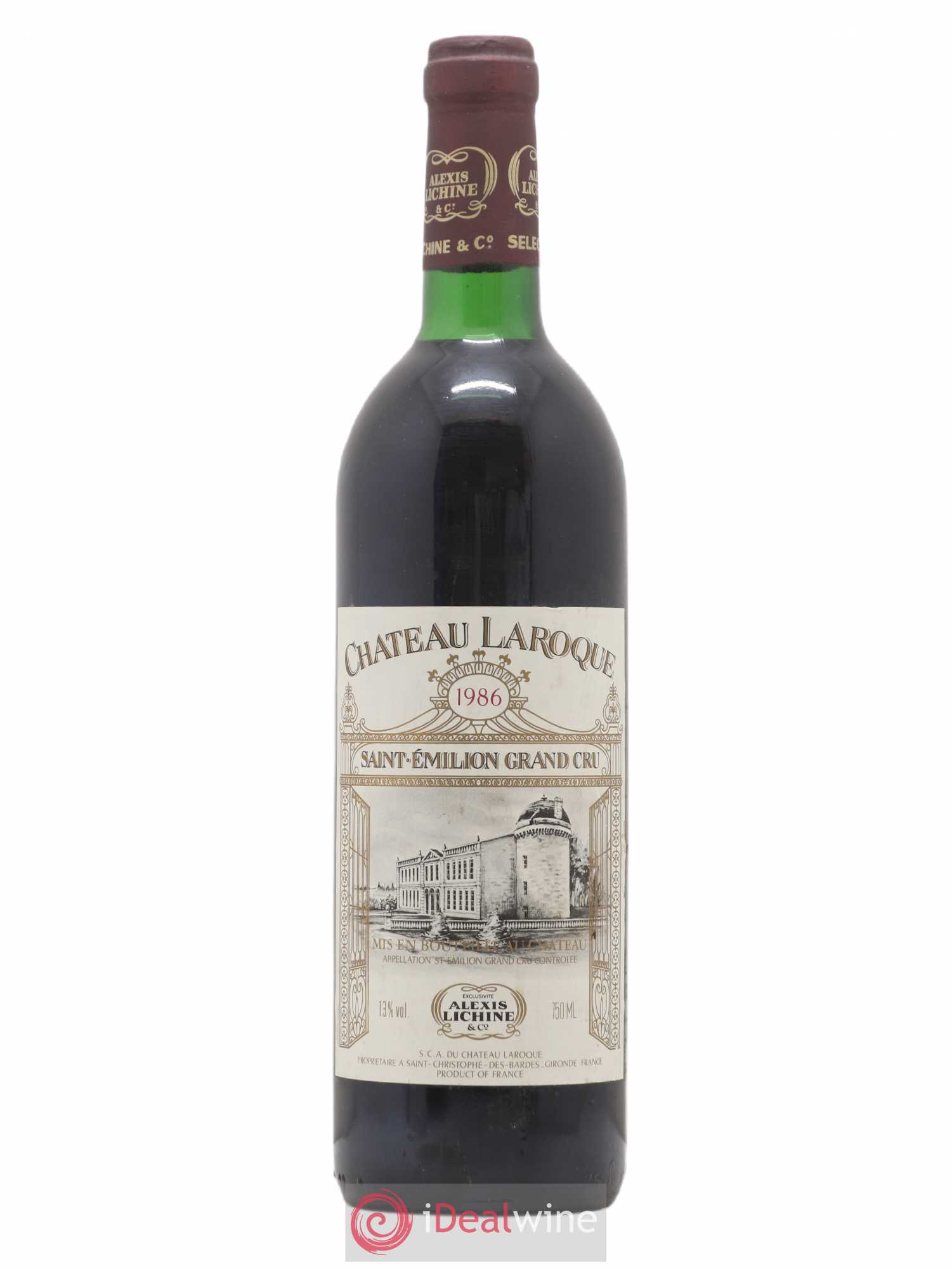 Château Laroque Grand Cru Classé 1986 - Lot de 1 bouteille - 0