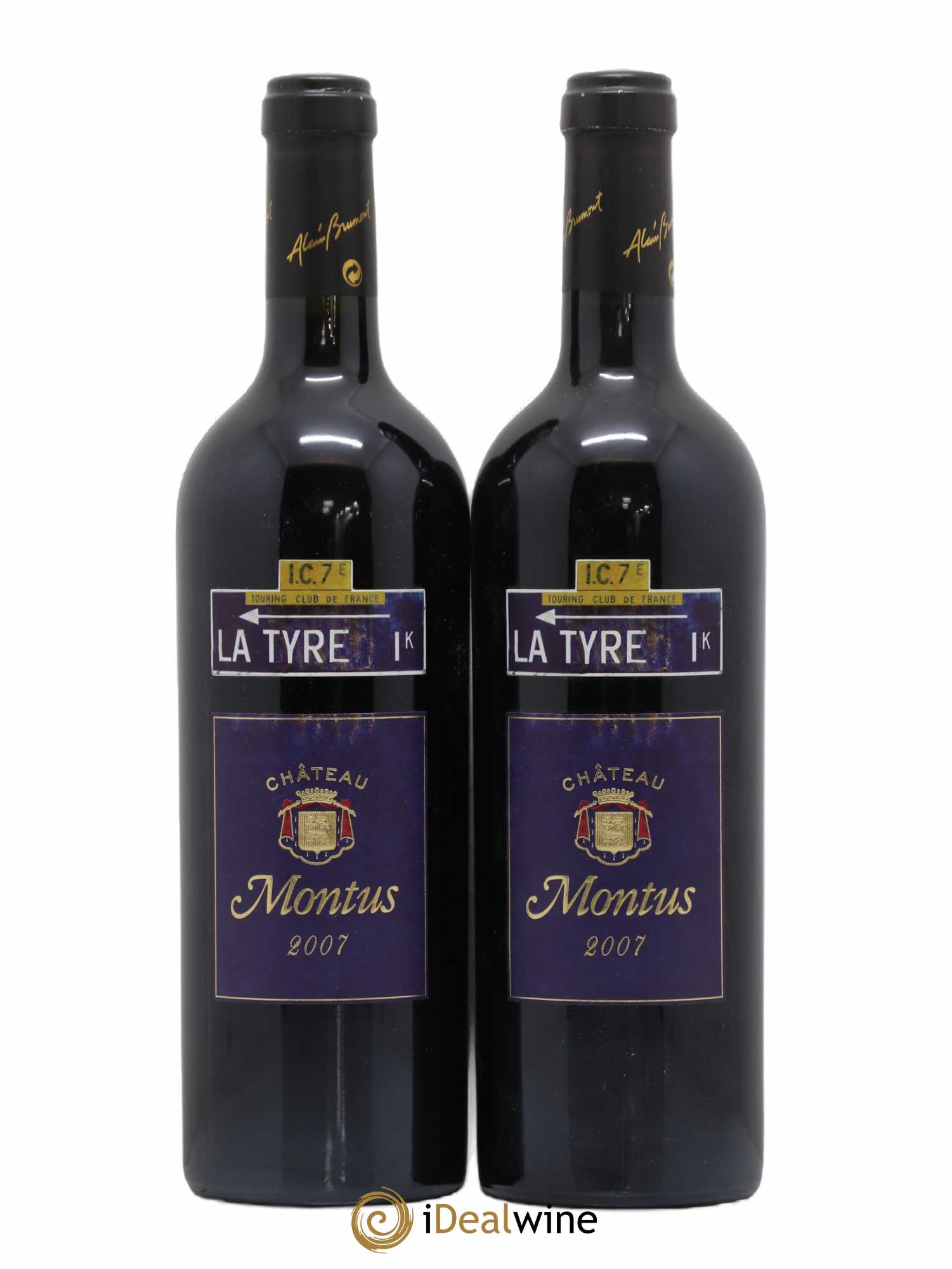 Madiran Château Montus-La Tyre Alain Brumont 2007 - Lot de 2 bouteilles - 0