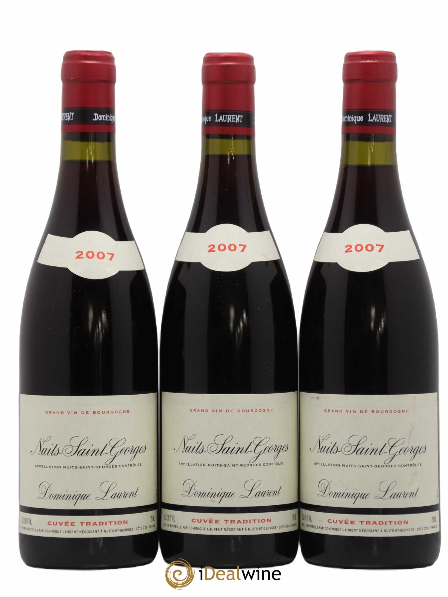 Nuits-Saint-Georges Dominique Laurent Cuvée tradition 2007 - Lot de 3 bouteilles - 0