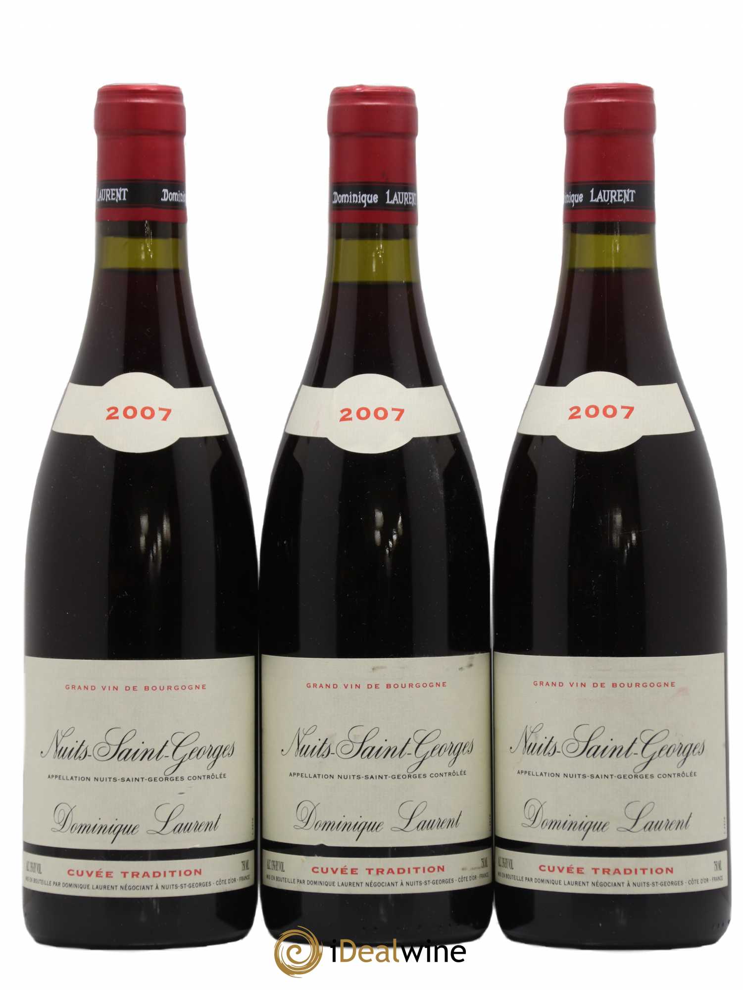 Nuits-Saint-Georges Dominique Laurent Cuvée tradition 2007 - Lot de 3 bouteilles - 0