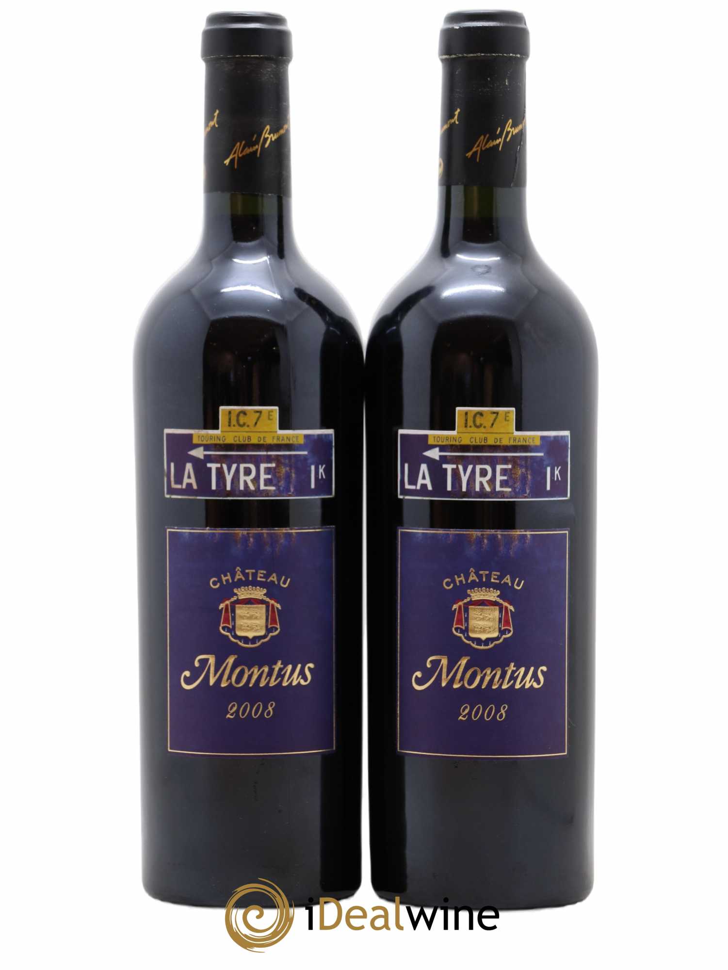 Madiran Château Montus-La Tyre Alain Brumont 2008 - Lot de 2 bouteilles - 0