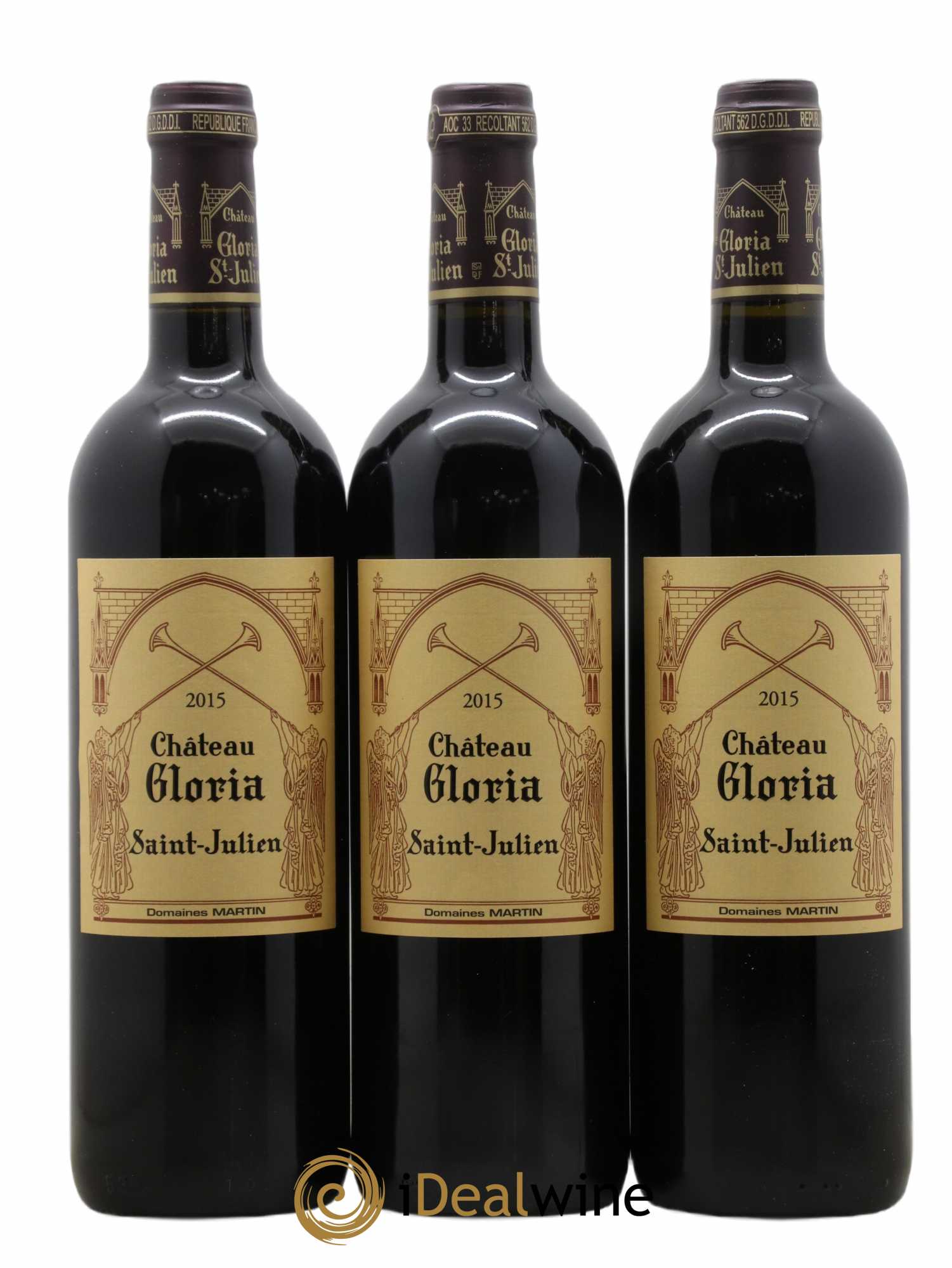 Château Gloria 2015 - Lot de 3 bouteilles - 0