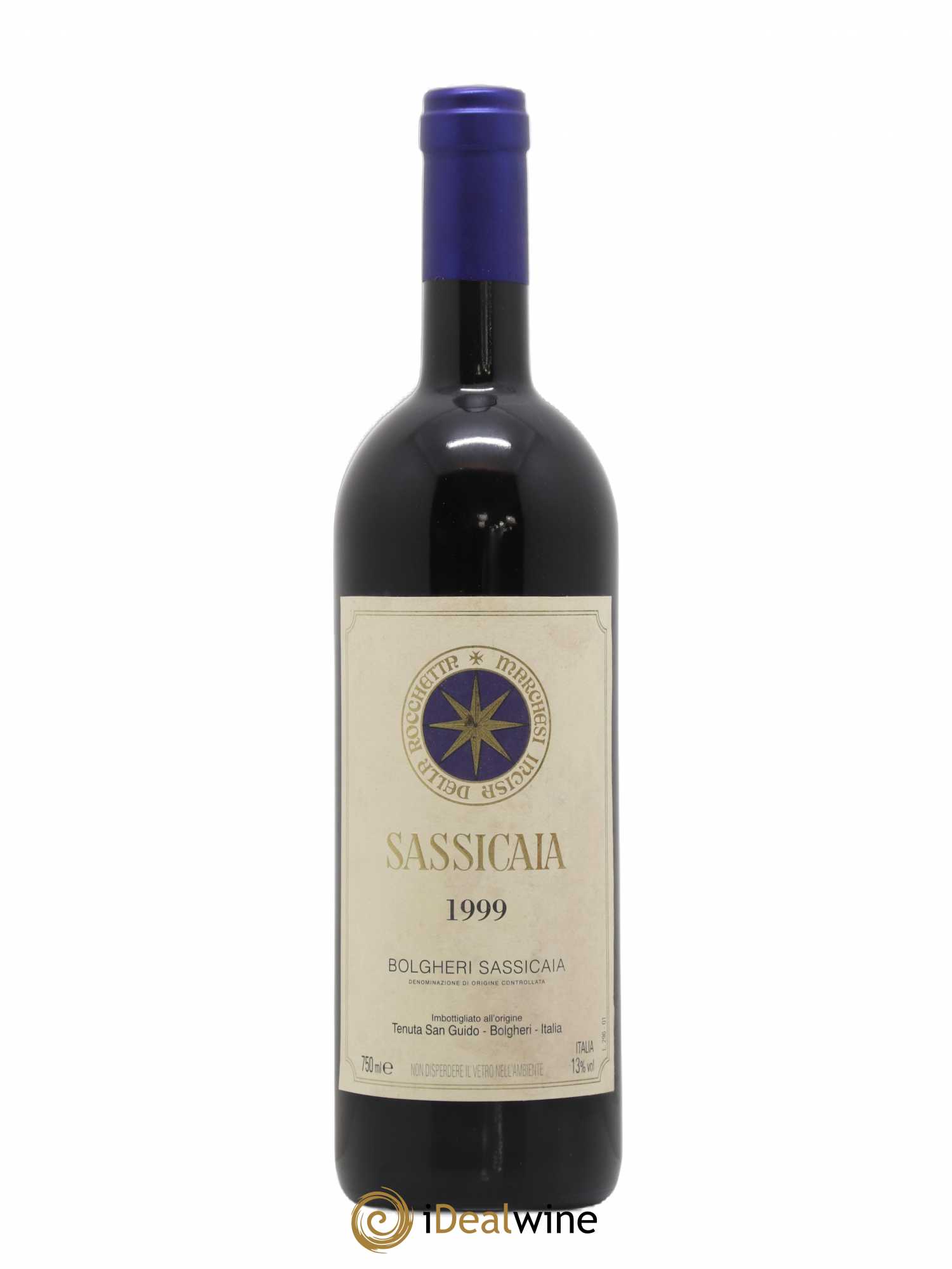 Bolgheri DOC Sassicaia Tenuta San Guido 1999 - Lot de 1 bouteille - 0