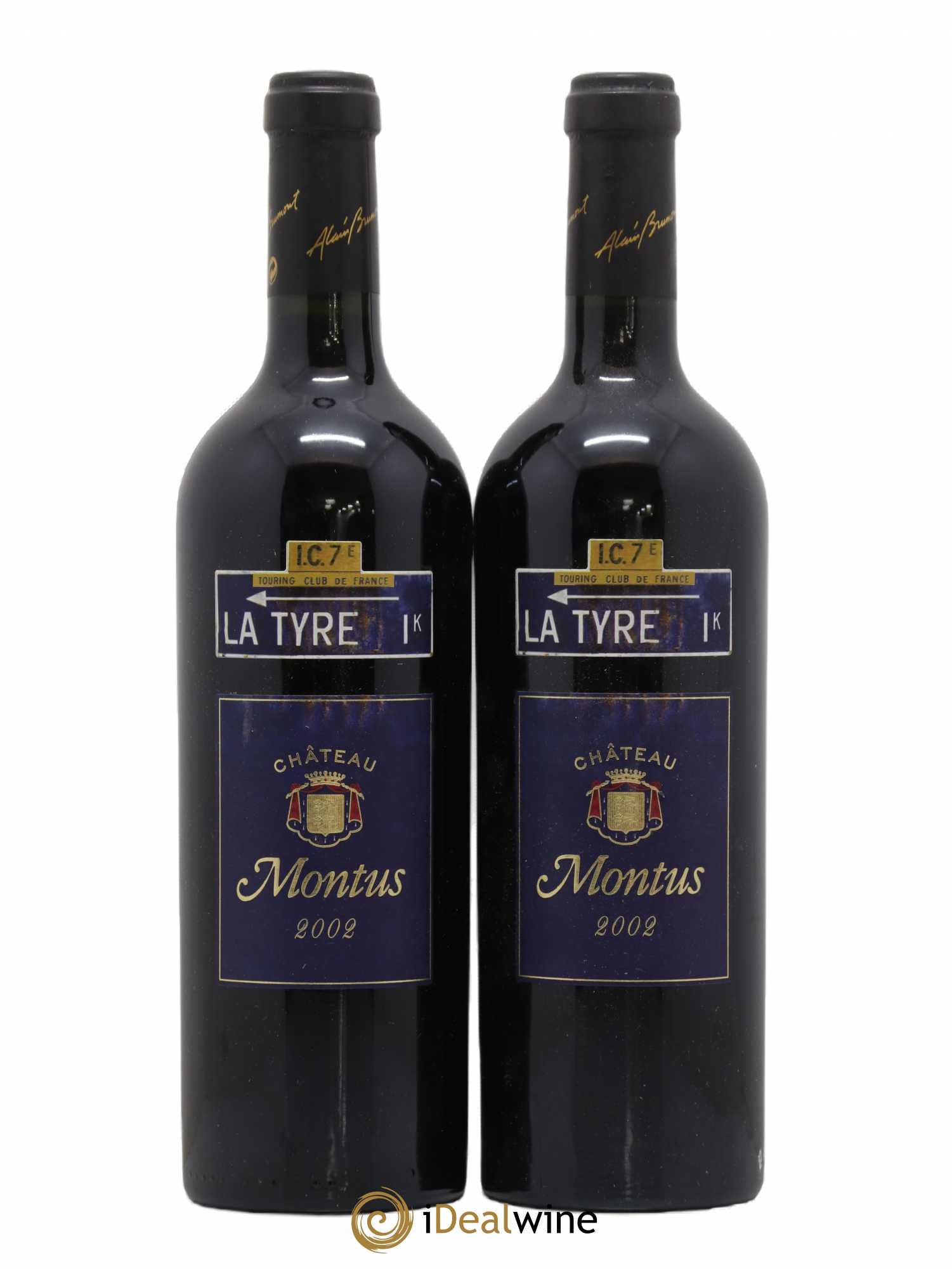 Madiran Château Montus-La Tyre Alain Brumont 2002 - Lot de 2 bouteilles - 0