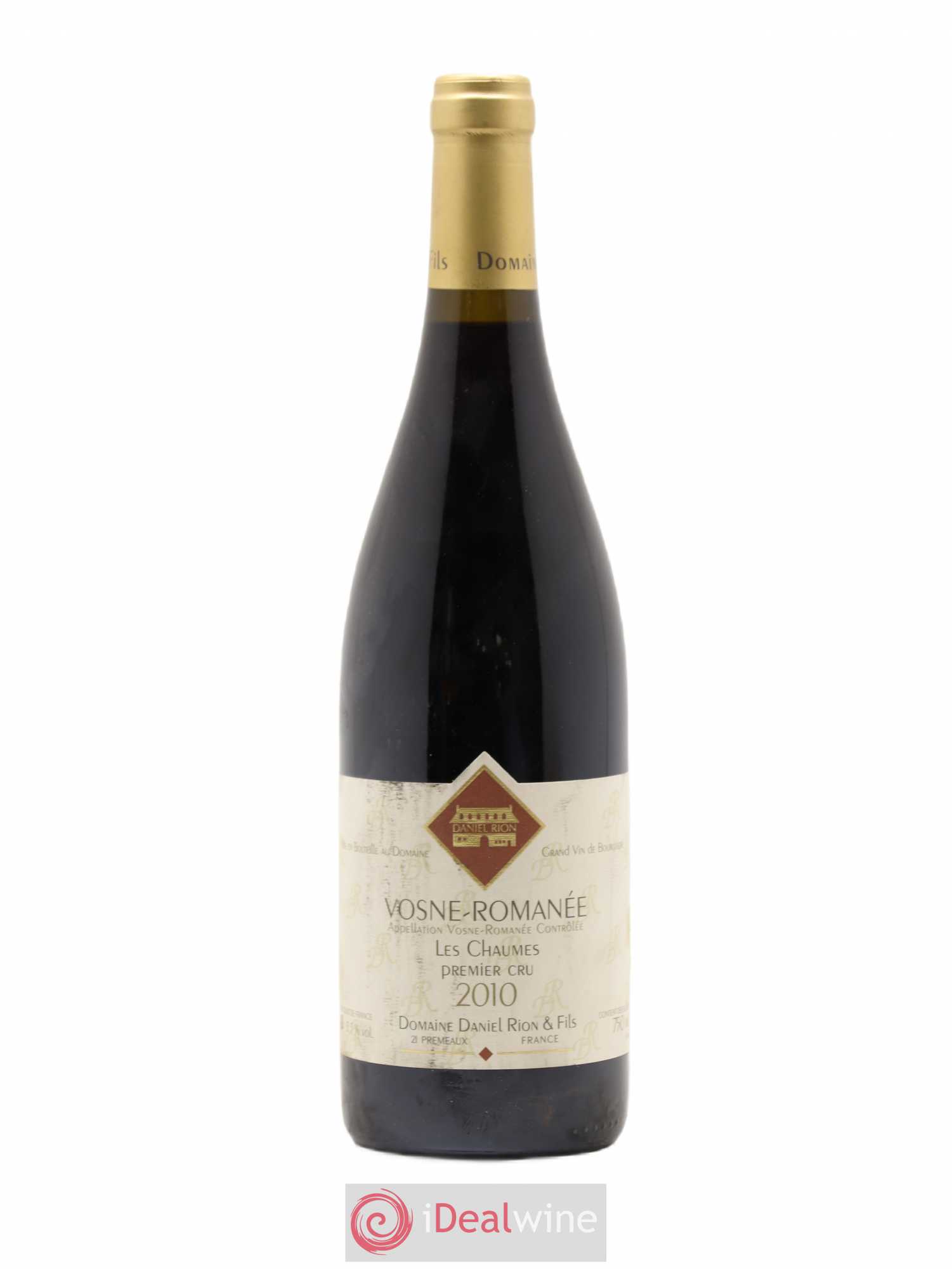 Vosne-Romanée 1er Cru Les Chaumes Domaine Daniel Rion Et Fils 2010 - Posten von 1 Flasche - 0