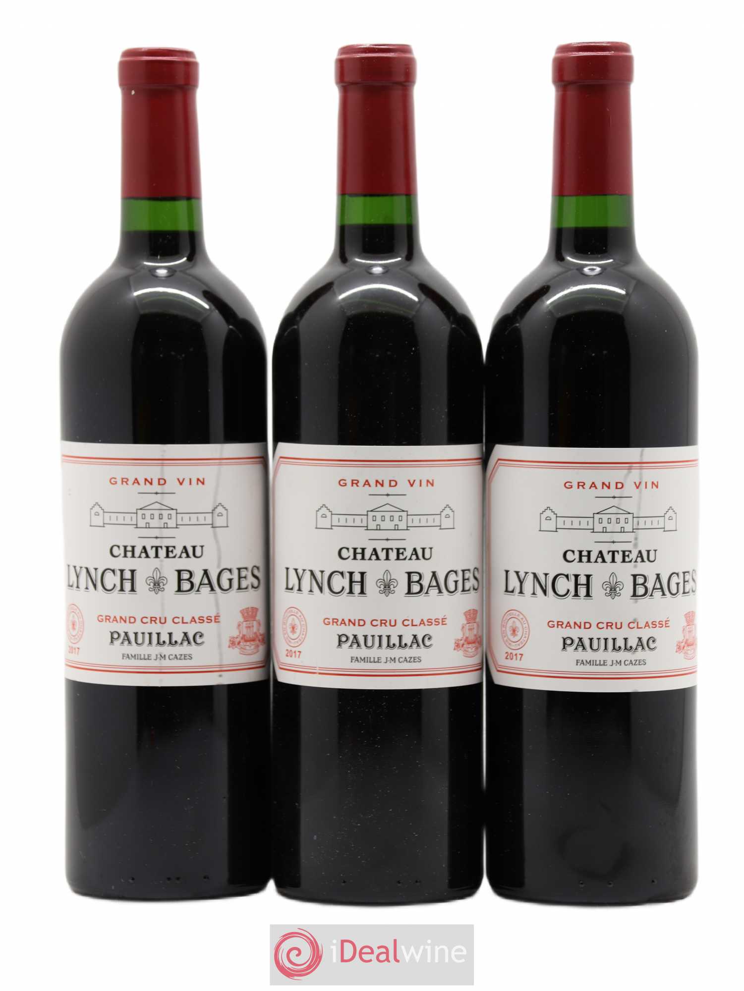 Château Lynch Bages 5ème Grand Cru Classé 2017 - Lot de 3 bouteilles - 0