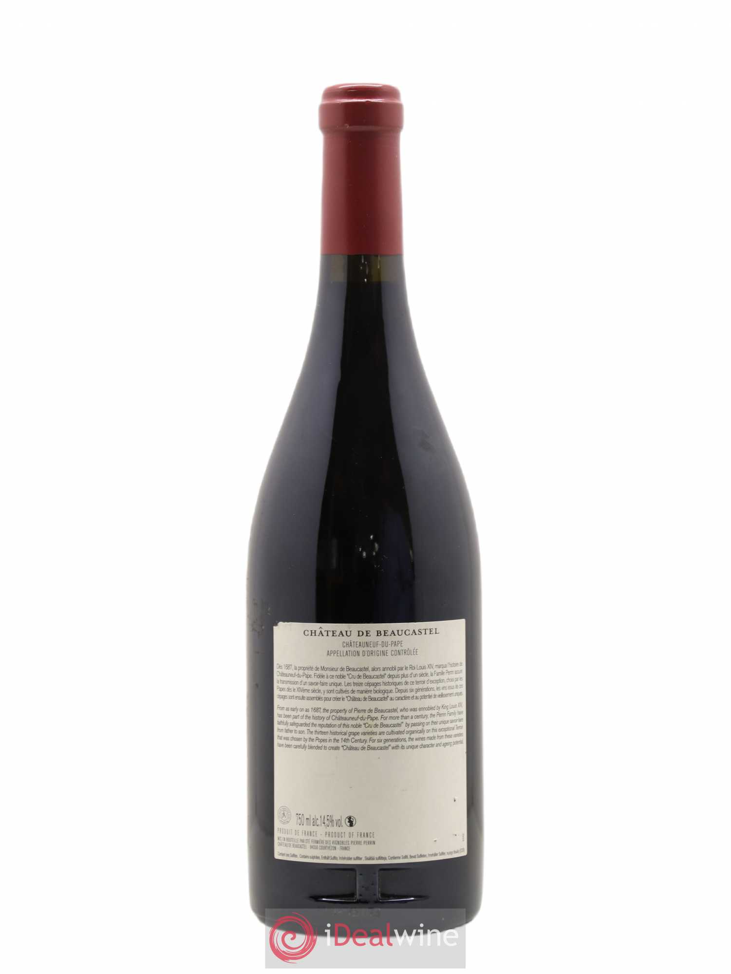 Châteauneuf-du-Pape Château de Beaucastel Famille Perrin 2007 - Lot de 1 bouteille - 1