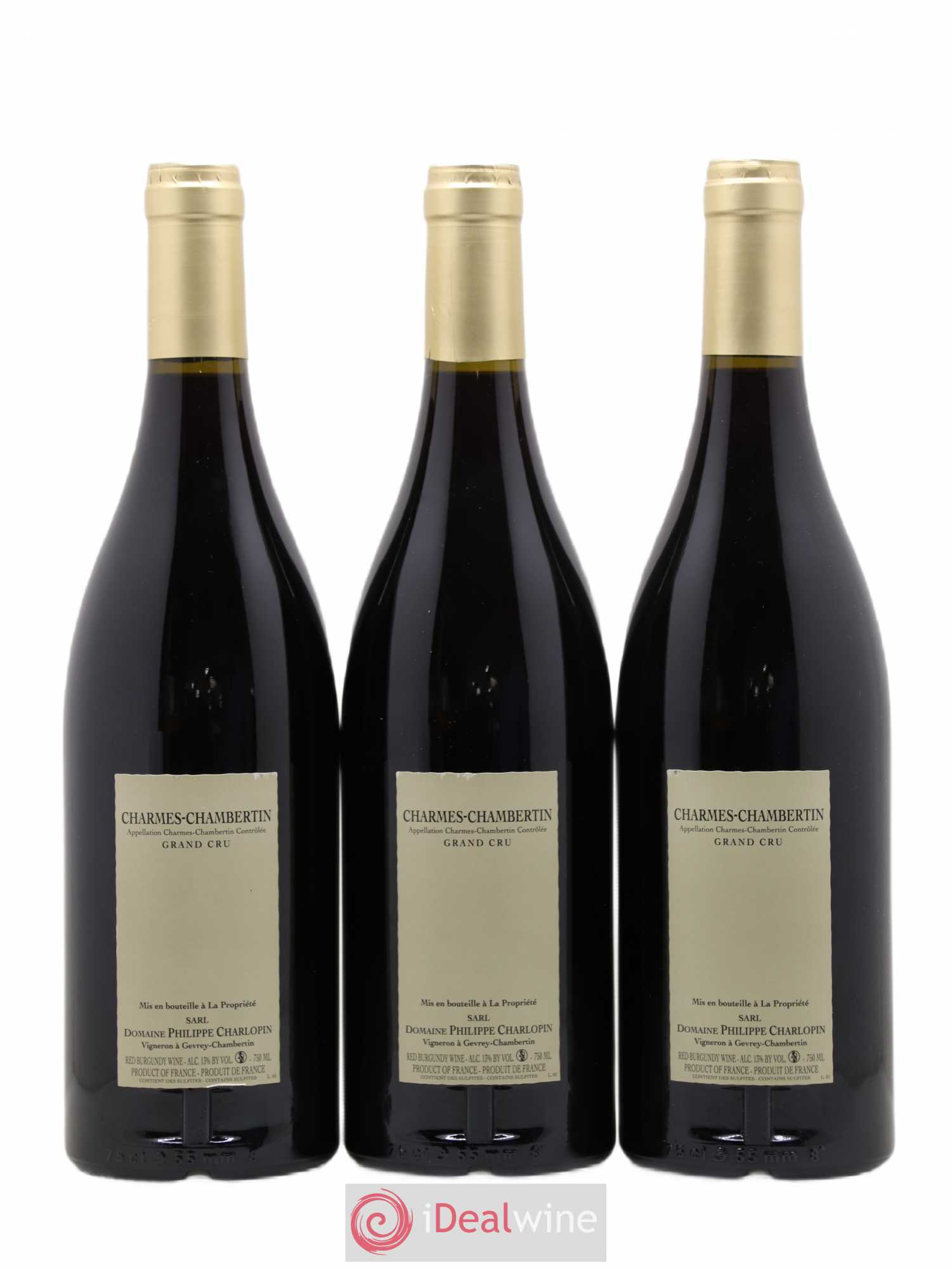 Charmes-Chambertin Grand Cru Charlopin-Parizot 2014 - Lot de 3 bouteilles - 1
