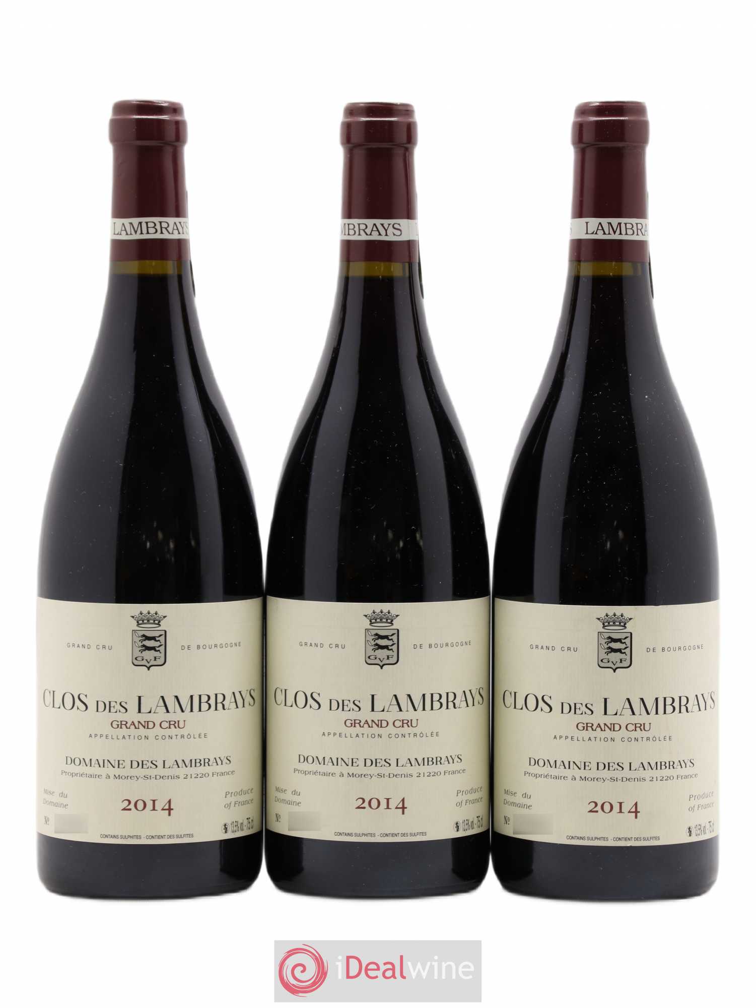 Clos des Lambrays Grand Cru Domaine des Lambrays 2014 - Lot de 3 bouteilles - 0