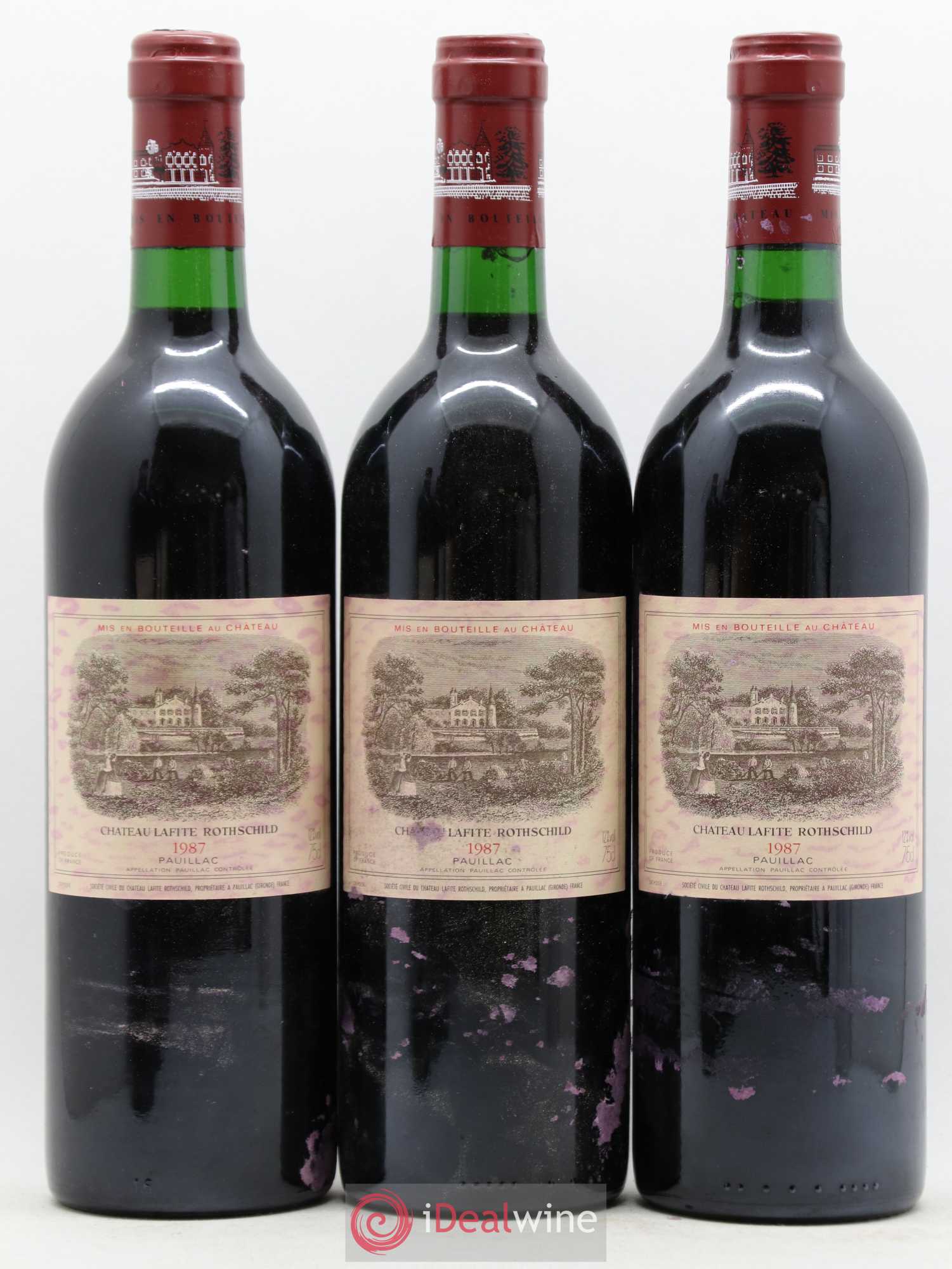 Château Lafite Rothschild 1er Grand Cru Classé 1987 - Lot de 12 bouteilles - 2