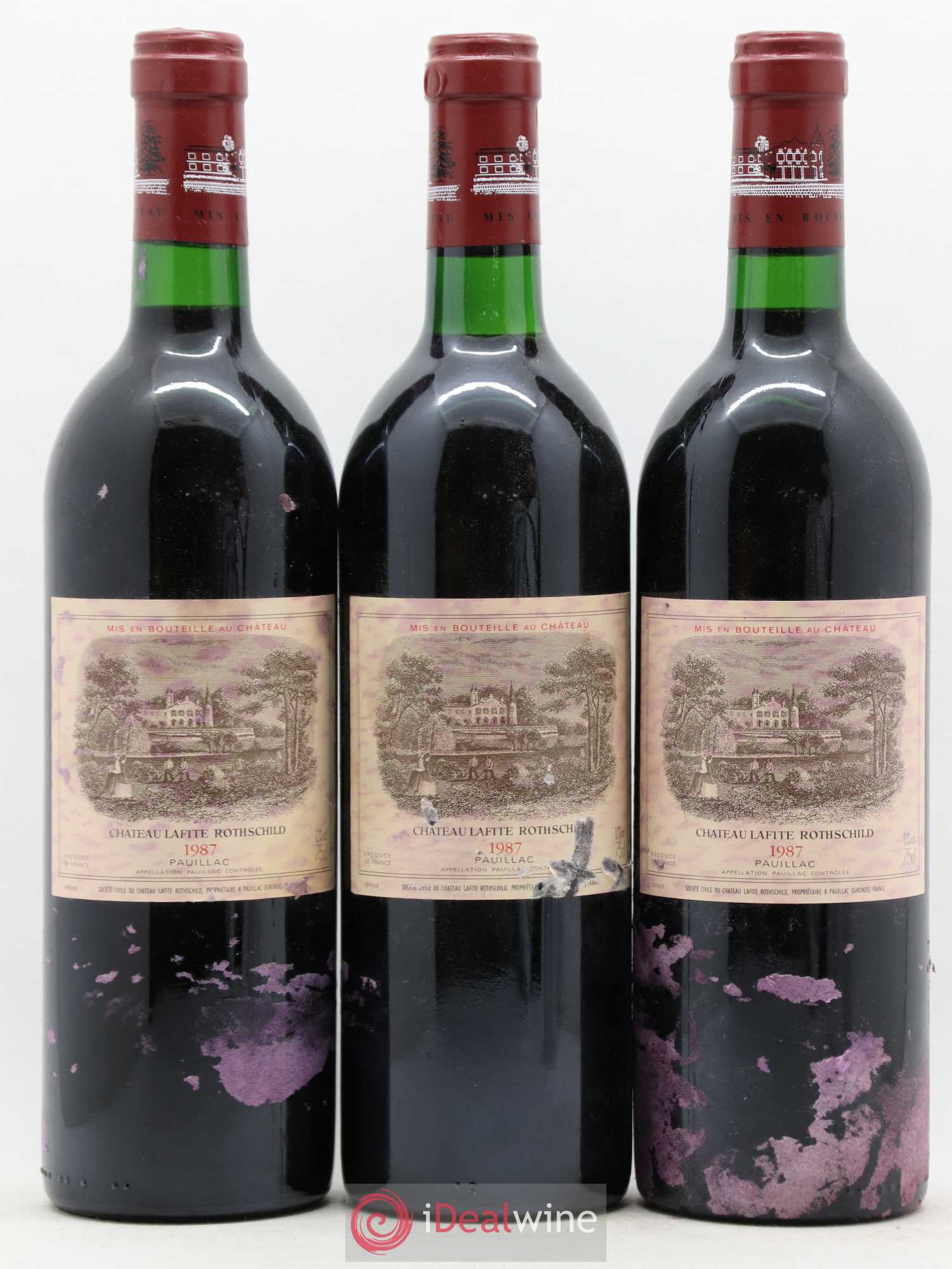 Château Lafite Rothschild 1er Grand Cru Classé 1987 - Lot de 12 bouteilles - 3