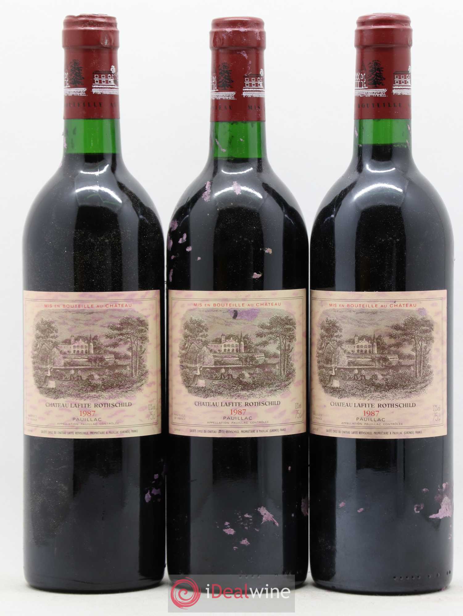 Château Lafite Rothschild 1er Grand Cru Classé 1987 - Lot de 12 bouteilles - 4