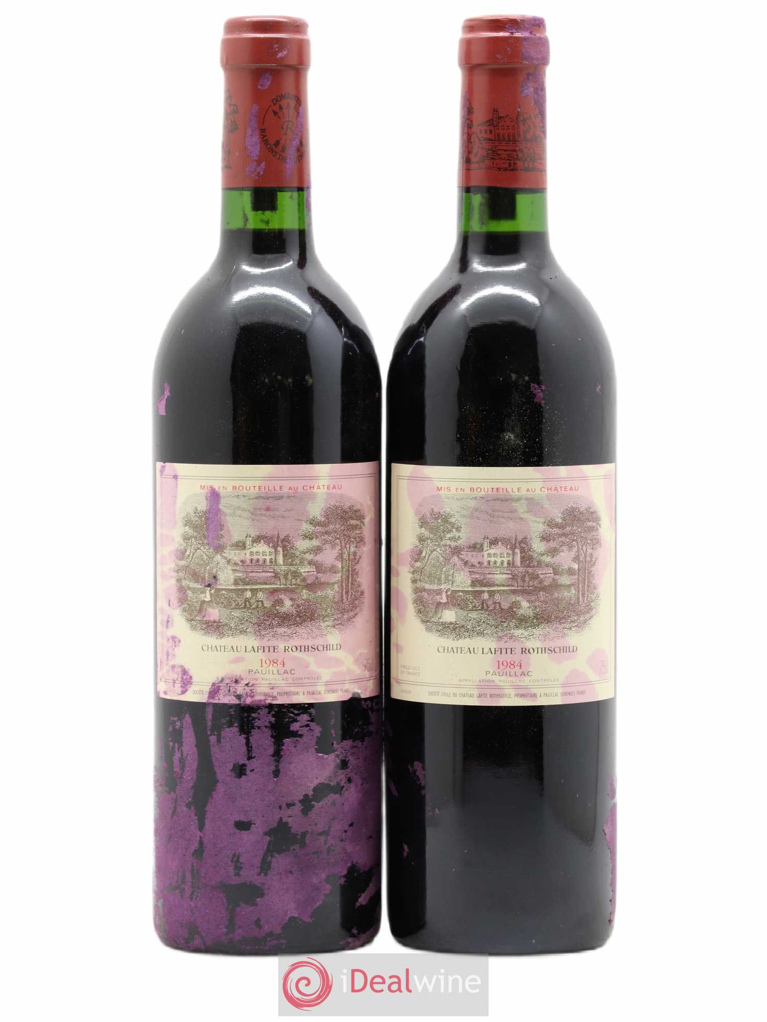 Château Lafite Rothschild 1er Grand Cru Classé 1984 - Lot de 2 bouteilles - 0