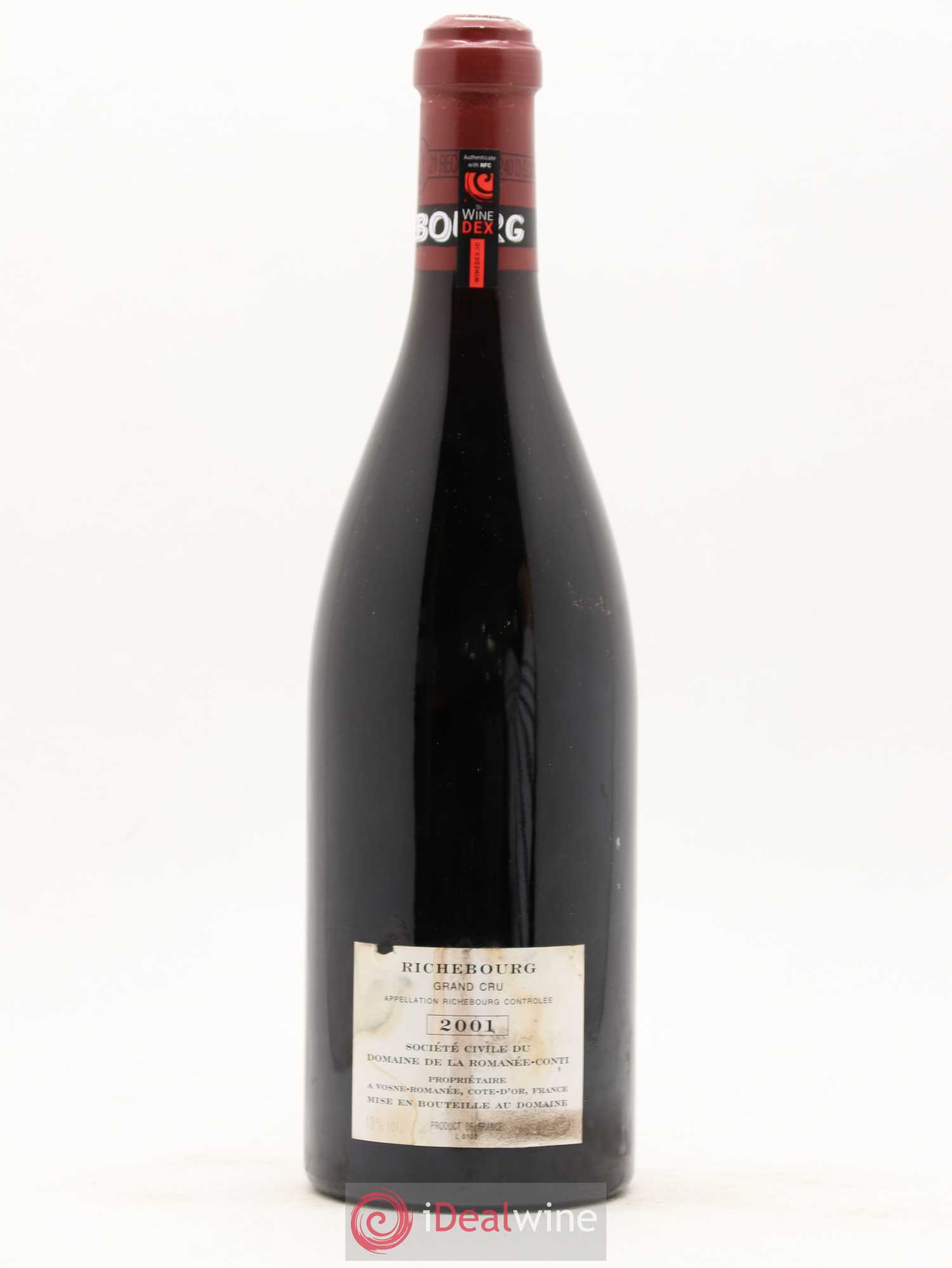 Richebourg Grand Cru Domaine de la Romanée-Conti 2001 - Lot de 1 bouteille - 1