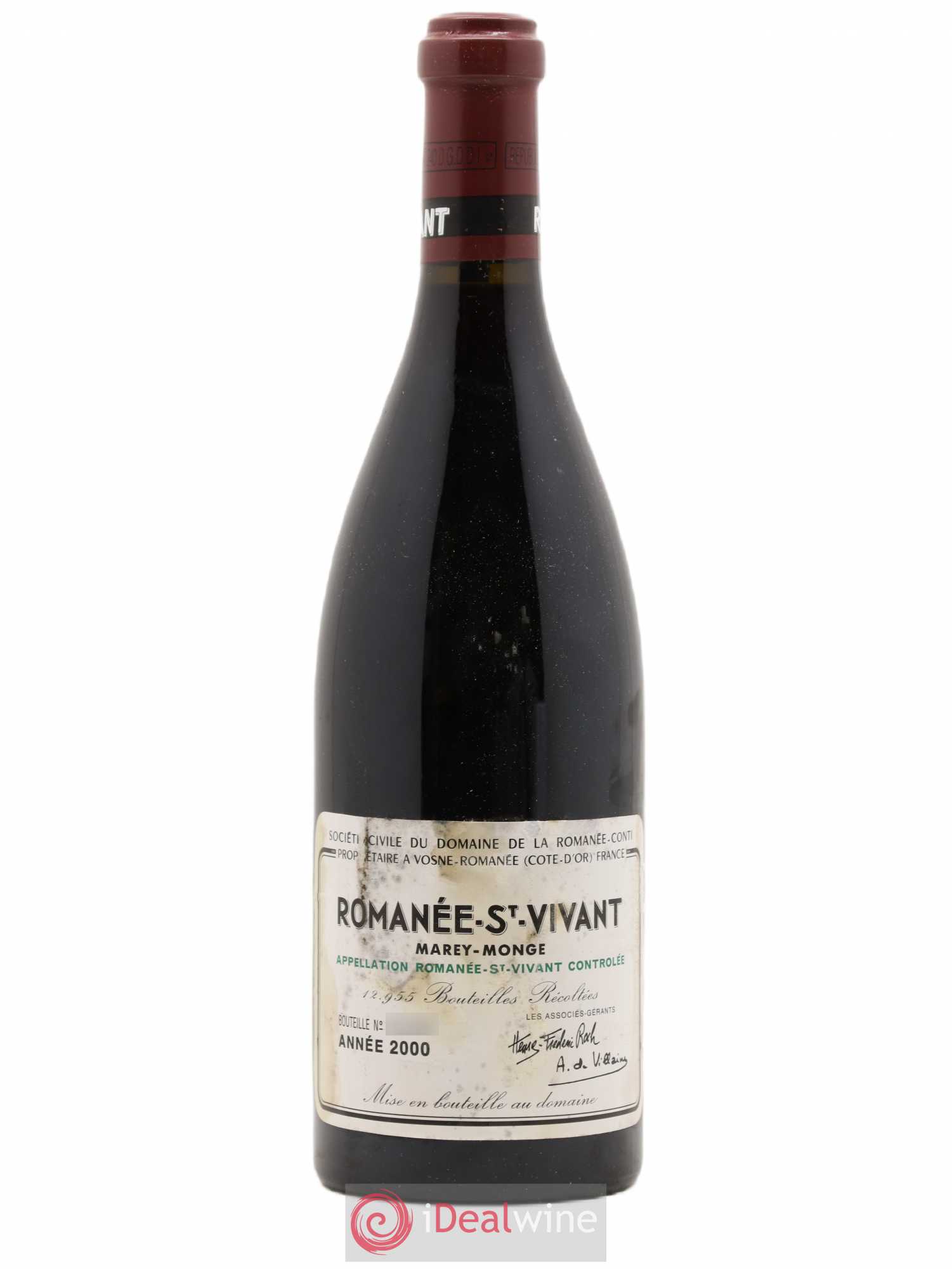 Romanée-Saint-Vivant Grand Cru Domaine de la Romanée-Conti 2000 - Lot de 1 bouteille - 0