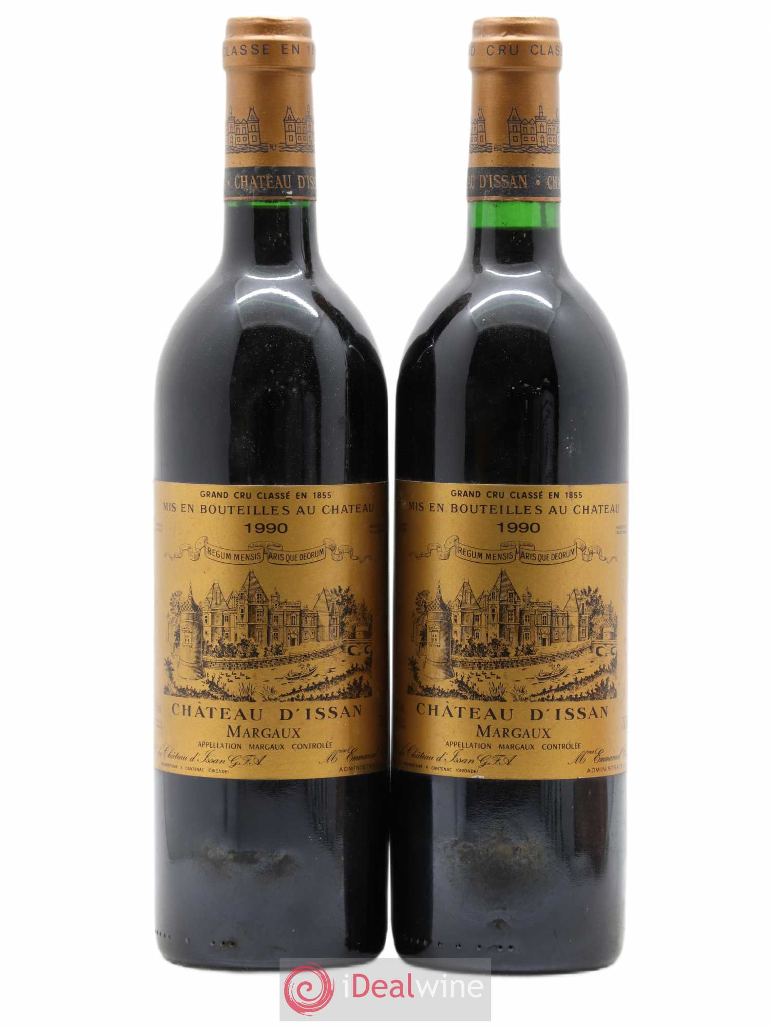 Château d'Issan 3ème Grand Cru Classé 1990 - Lot de 2 bouteilles - 0