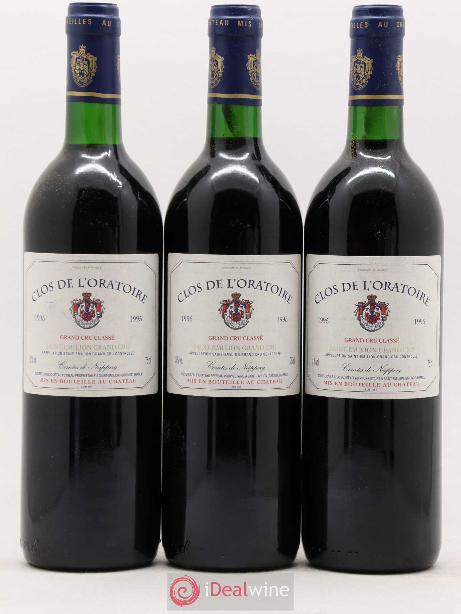Clos de l'Oratoire Grand Cru Classé 1995 - Lot de 6 bouteilles - 2