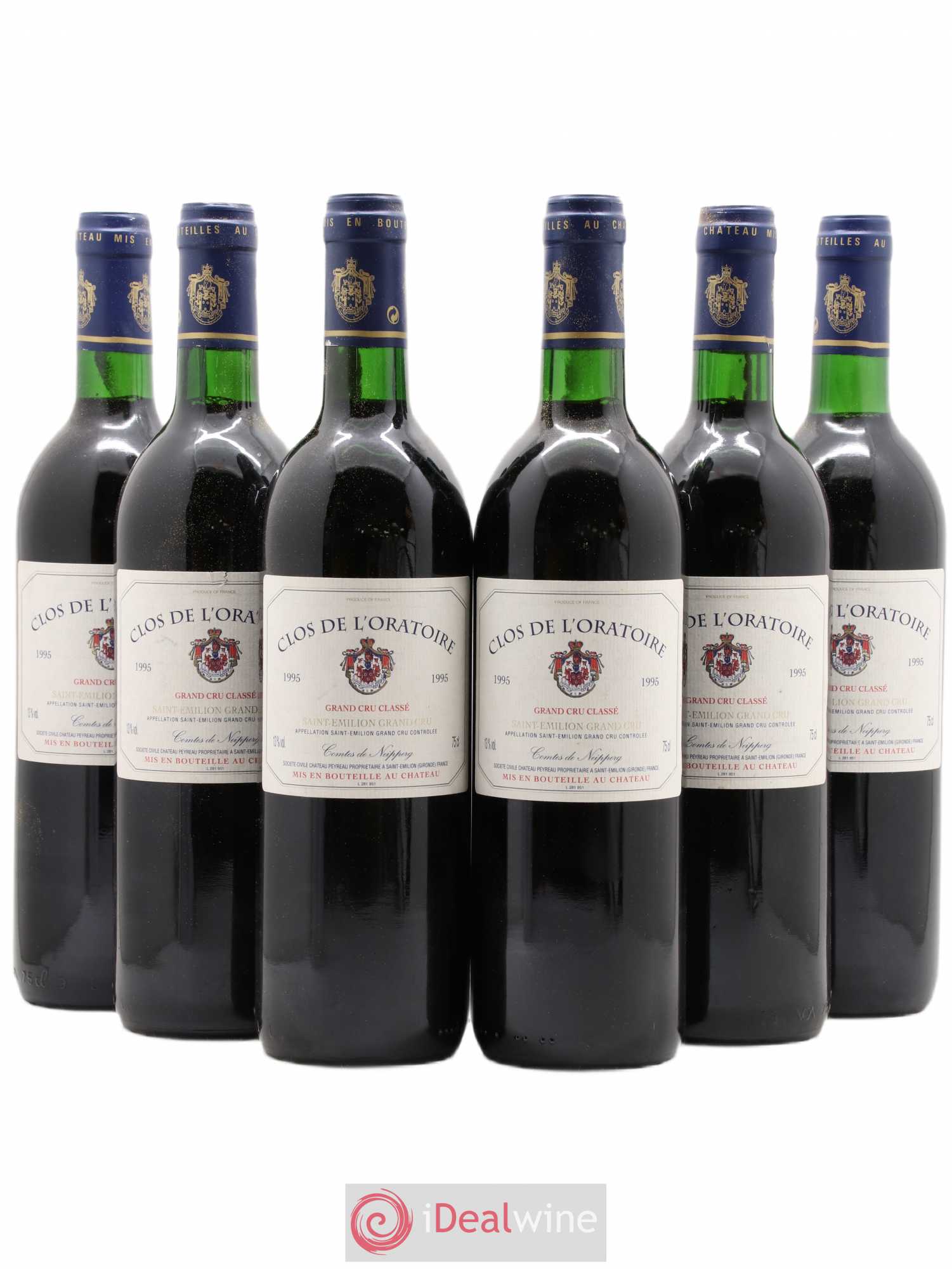 Clos de l'Oratoire Grand Cru Classé 1995 - Lot de 6 bouteilles - 0