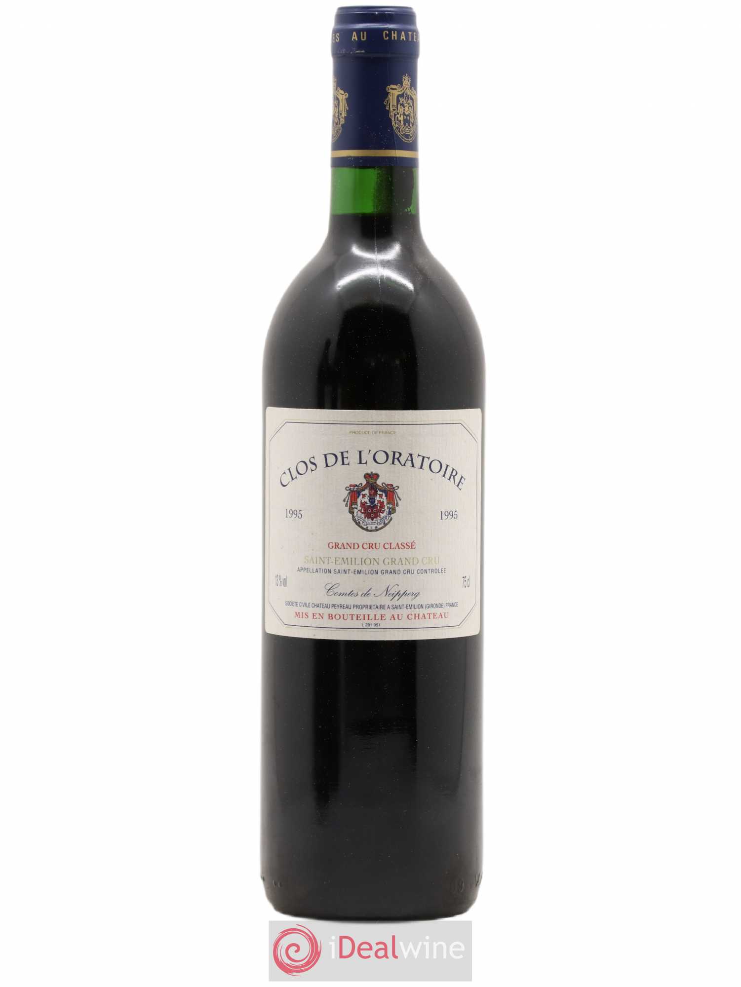 Clos de l'Oratoire Grand Cru Classé 1995 - Lot de 1 bouteille - 0