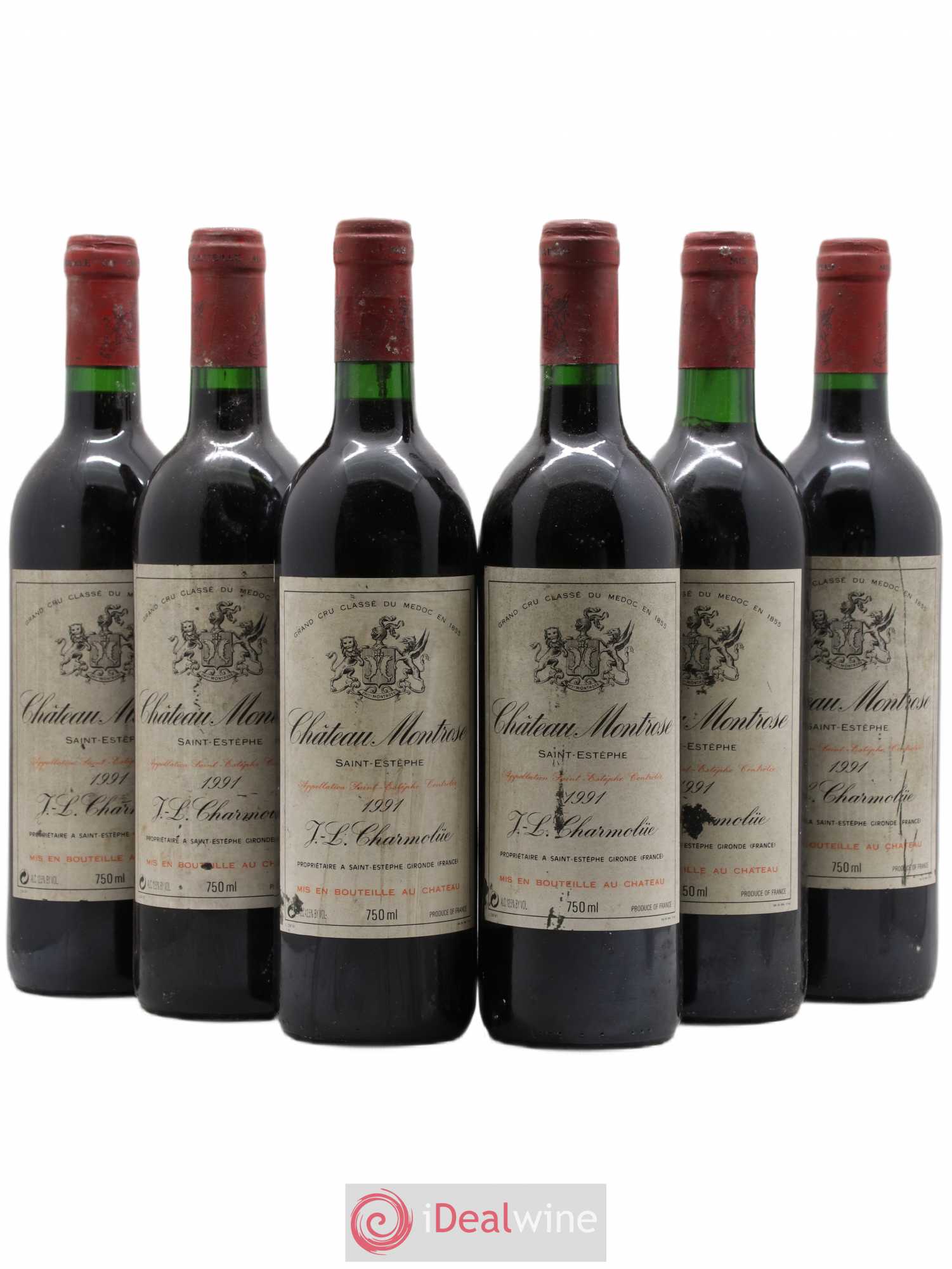 Château Montrose 2ème Grand Cru Classé 1991 - Lot de 6 bouteilles - 0