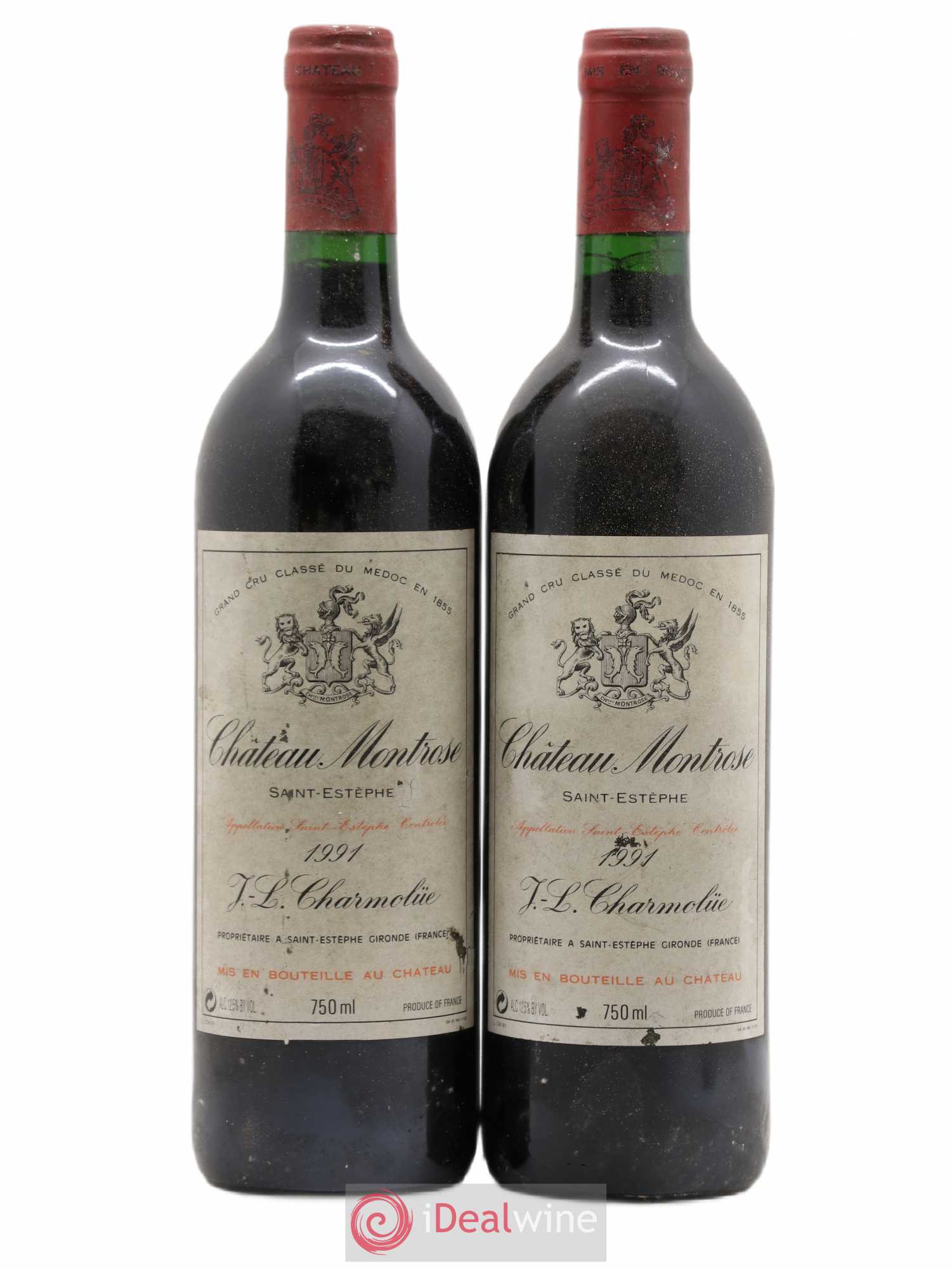 Château Montrose 2ème Grand Cru Classé 1991 - Lot de 2 bouteilles - 0