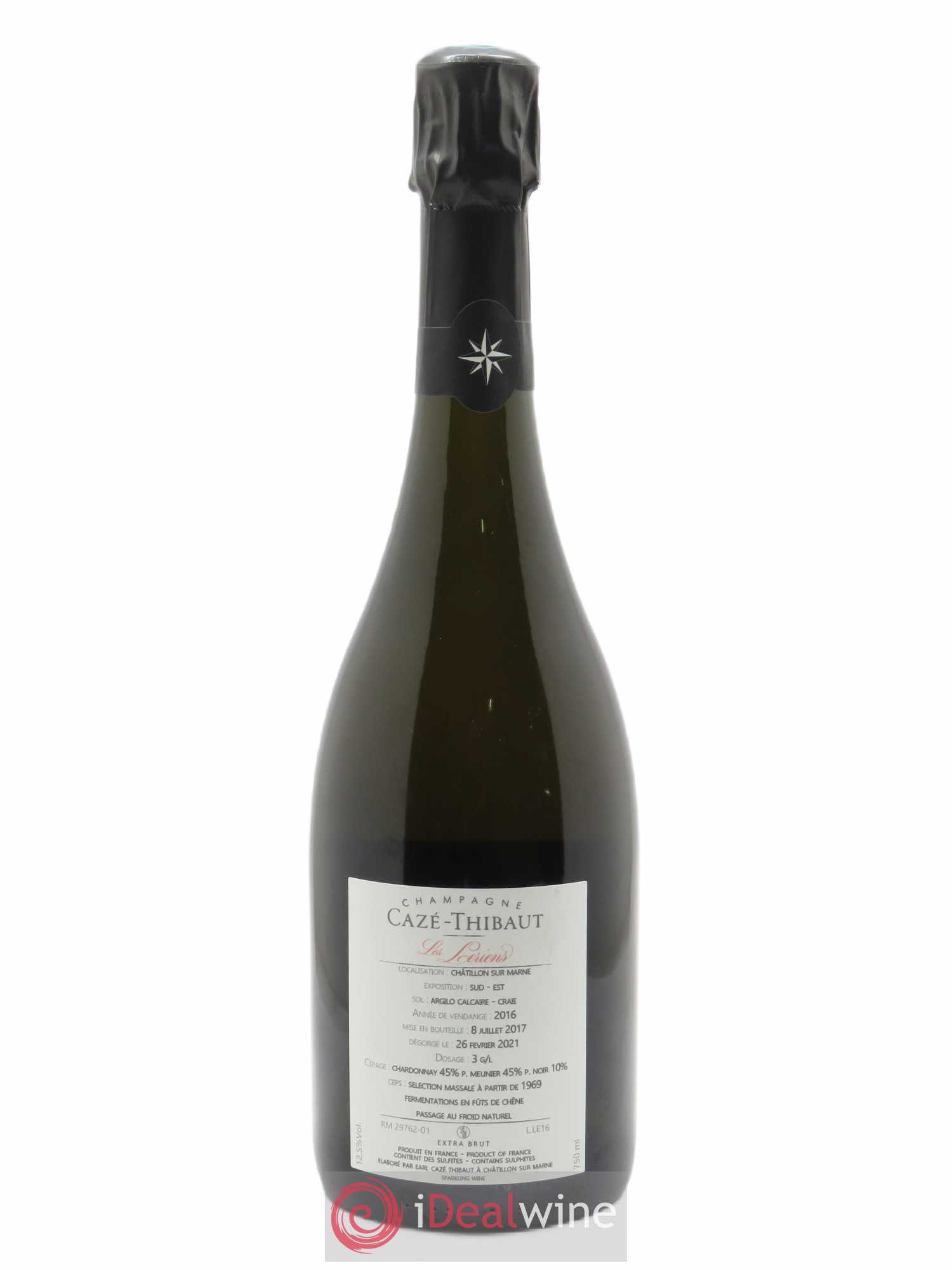 Les Lériens Extra-Brut Cazé Thibaut 2016 - Lot de 1 bouteille - 1