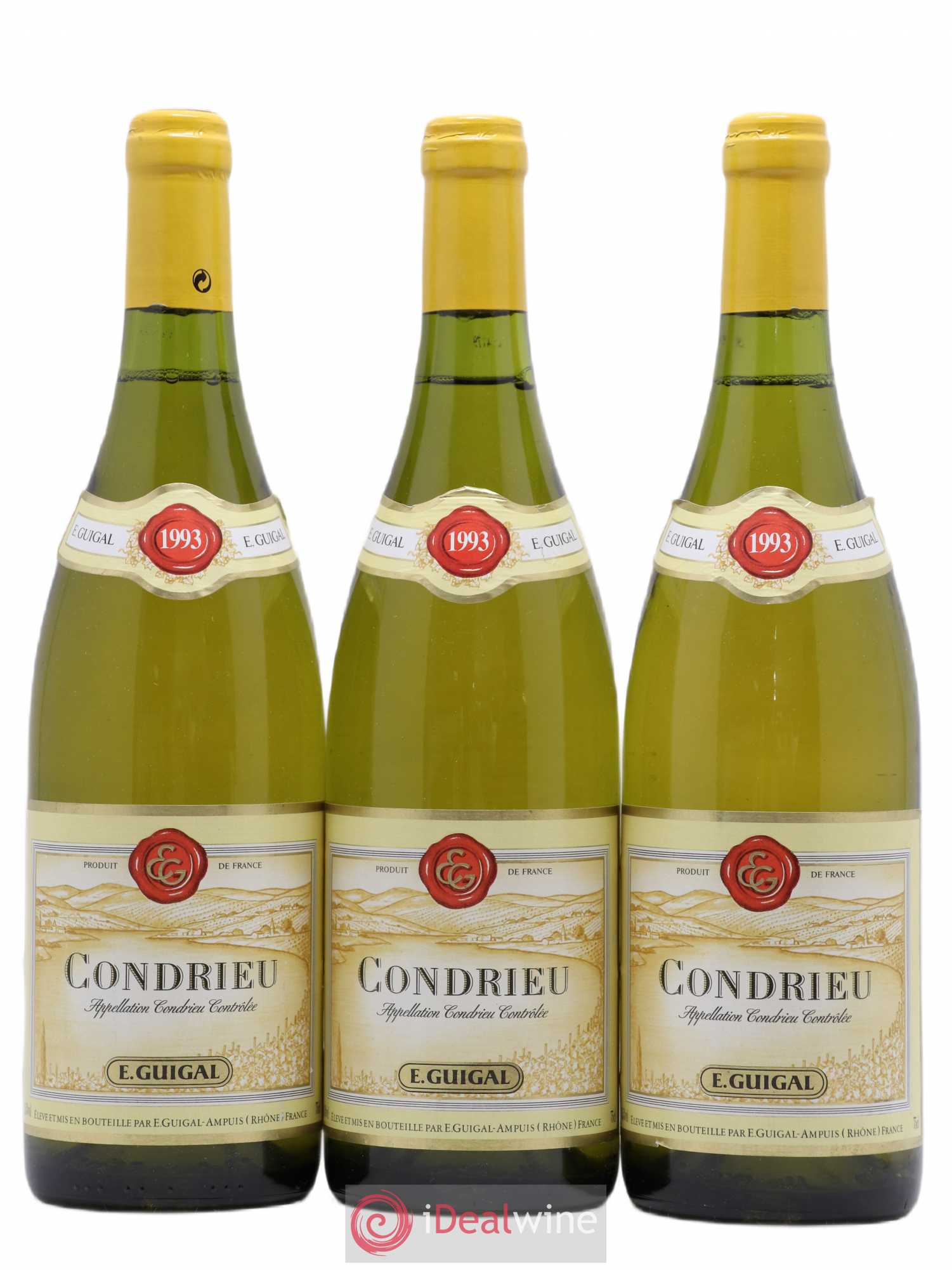 Condrieu Guigal 1993 - Lot de 3 bouteilles - 0