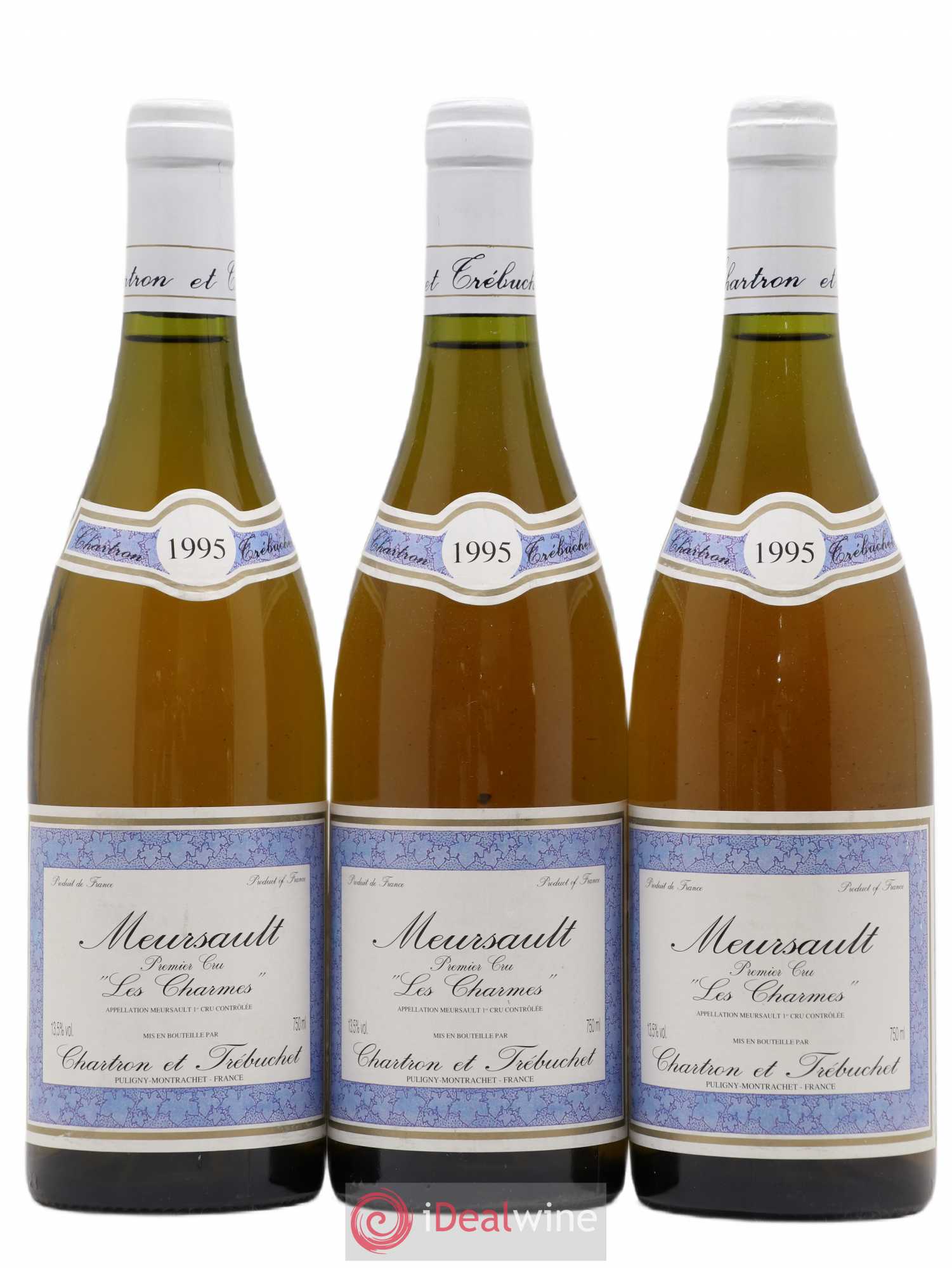 Meursault 1er Cru Les Charmes Chartron et Trébuchet 1995 - Posten von 3 Flaschen - 0